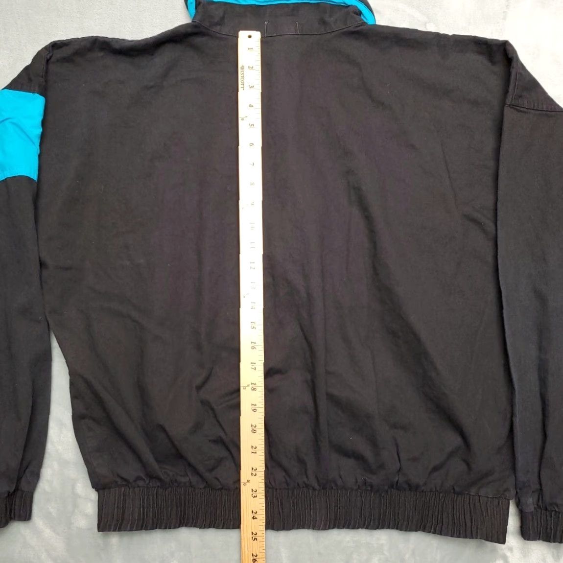 Vintage VINTAGE DAChe Club Maui Jacket Men L Black Blue Full Zip 80s 90s Made in USA Bomber Jacket Wind-Resistant Outdoor Casual Mens Size US L / EU 52-54 / 3 - 7 Thumbnail