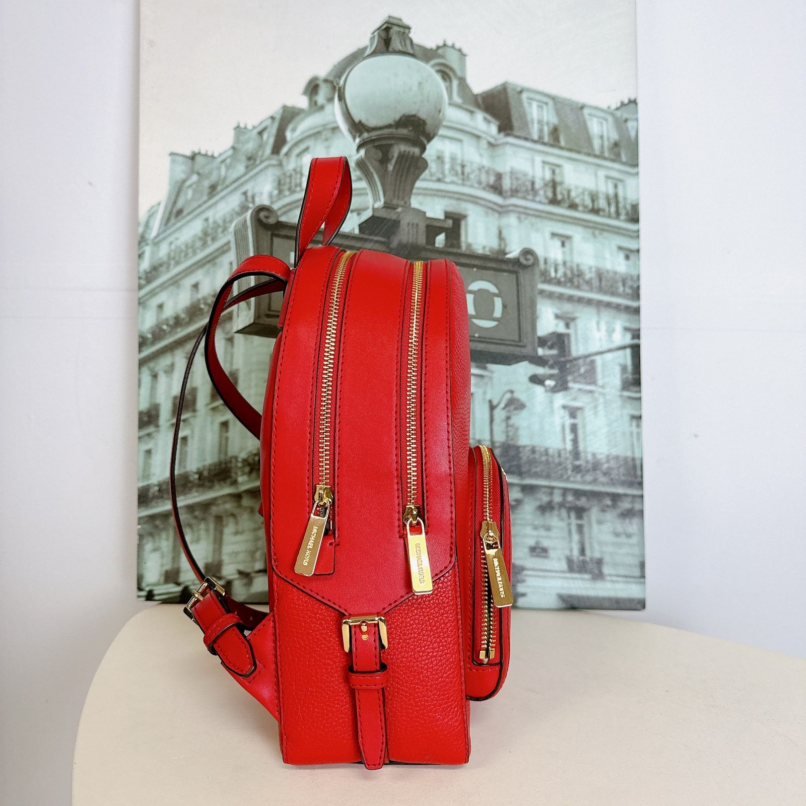 Michael Kors Michael Kors 35S2G8TB2L Jaycee Medium Pebbled Leather Backpa Size ONE SIZE - 3 Thumbnail