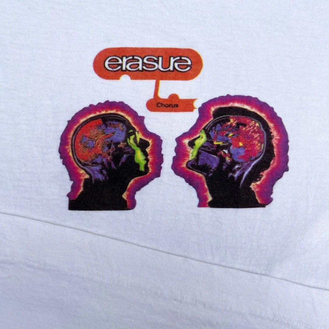 Band Tees × Vintage Erasure 1991 90s Vintage Chorus Album Promo Band T-Shirt Size US L / EU 52-54 / 3 - 2 Thumbnail