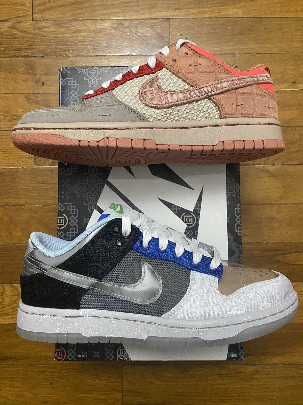 CLOT × Nike Size 6 - Nike Dunk Low SP What The CLOT with Card Men’s Size US 6 / EU 39 - 3 Thumbnail