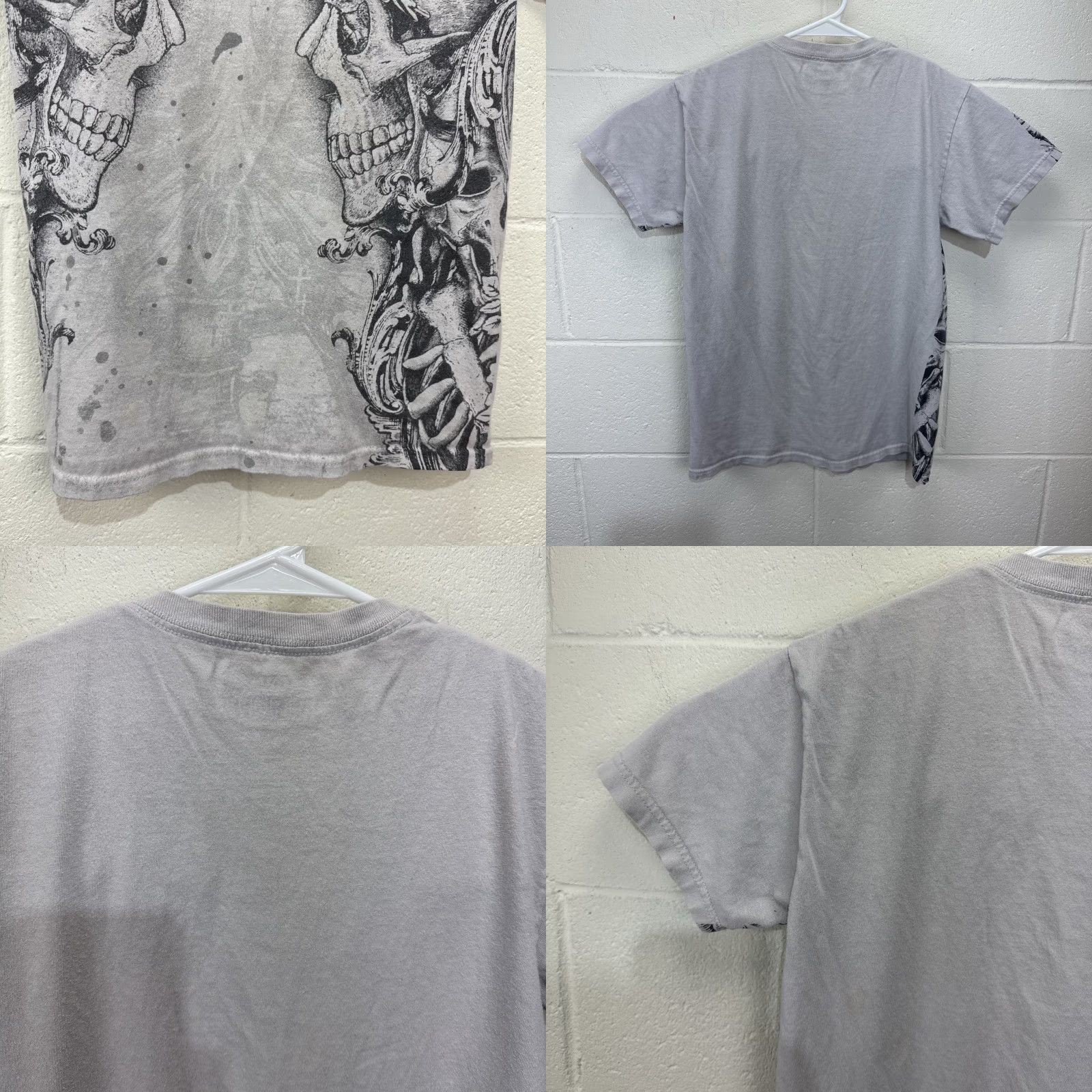 Vintage VINTAGE MMA Elite Graphic T-Shirt Men Small Gray Skull Goth Punk Retro Size US S / EU 44-46 / 1 - 8 Thumbnail