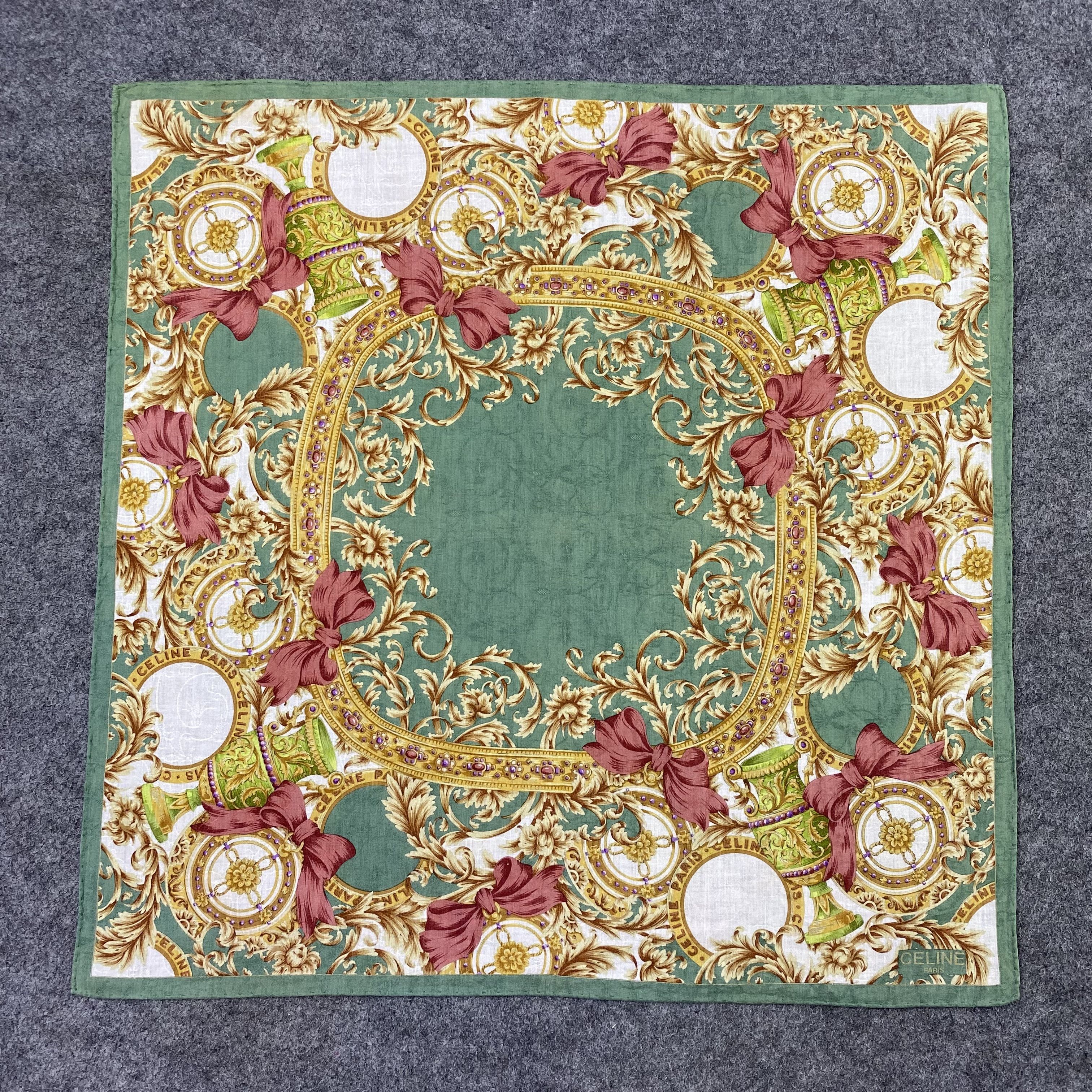 Celine Celine Handkerchief Neckerchief Bandana-B1782 Size ONE SIZE - 3 Thumbnail