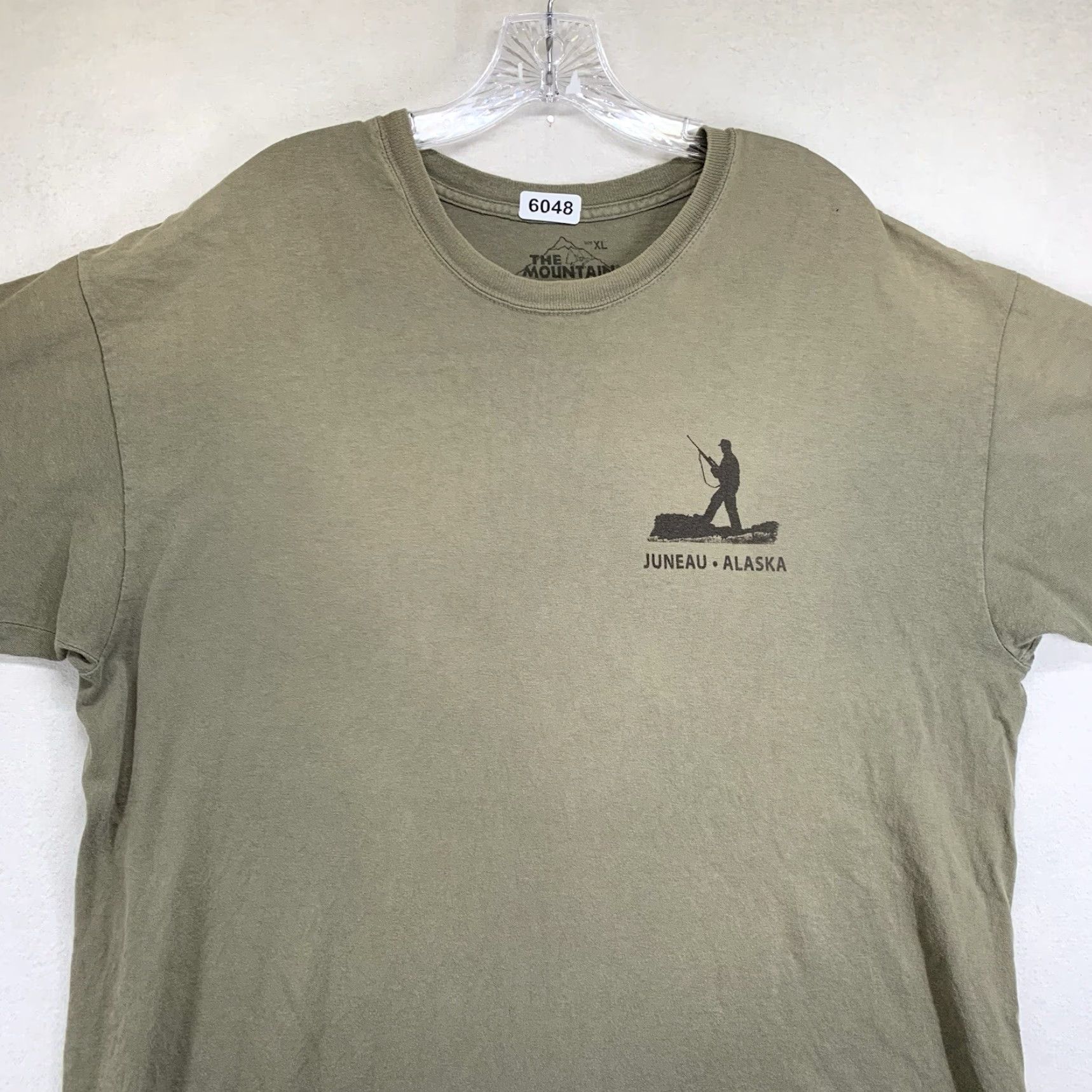 The Mountain VINTAGE The Mountain Men’s Hunter Humor T-Shirt XL Gray All Seasons Cotton Graphic Print hunting Men Size US XL / EU 56 / 4 - 3 Thumbnail