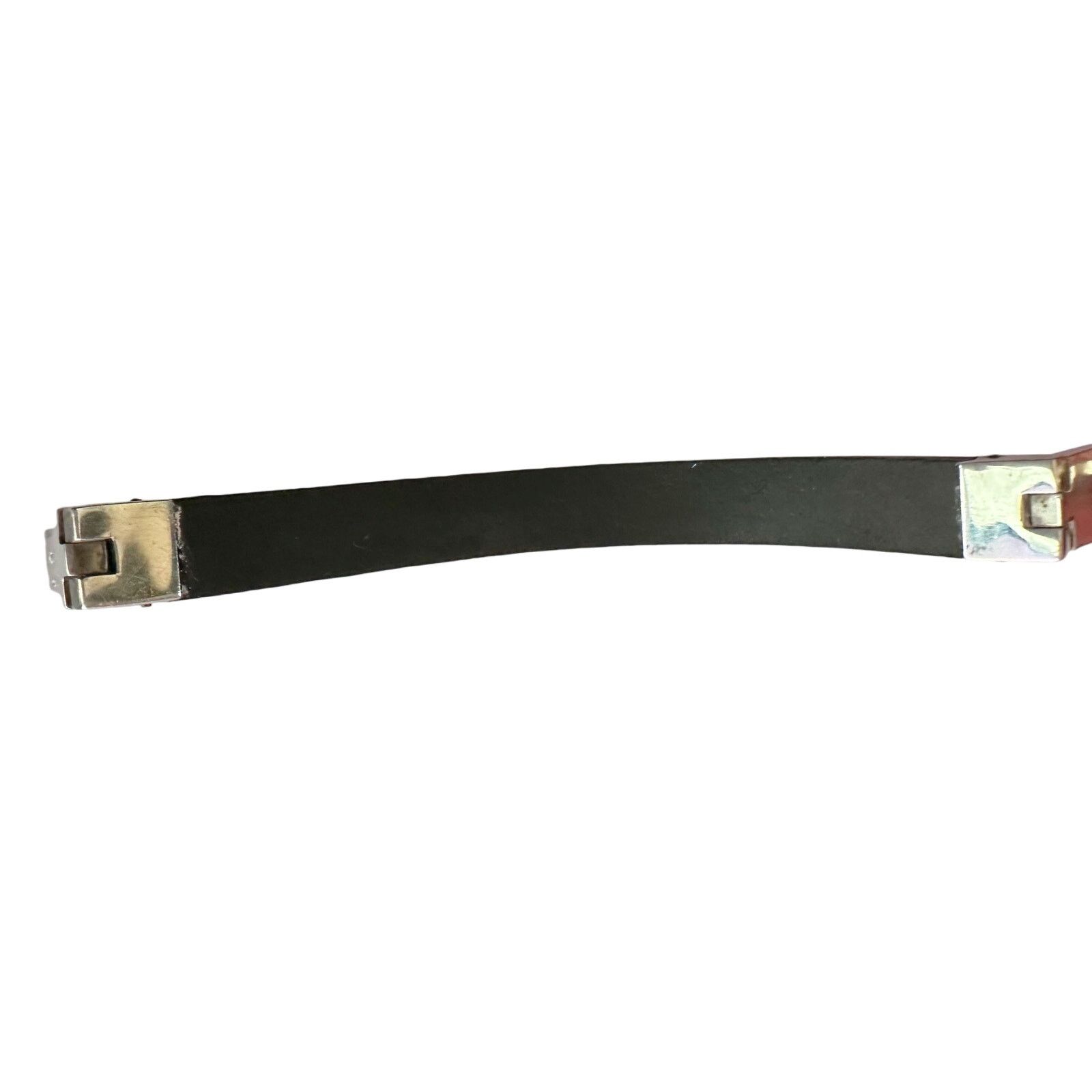 Gucci Gucci Rubber and Sterling Silver ID Bracelet- Full Inclusion Size ONE SIZE - 13 Thumbnail