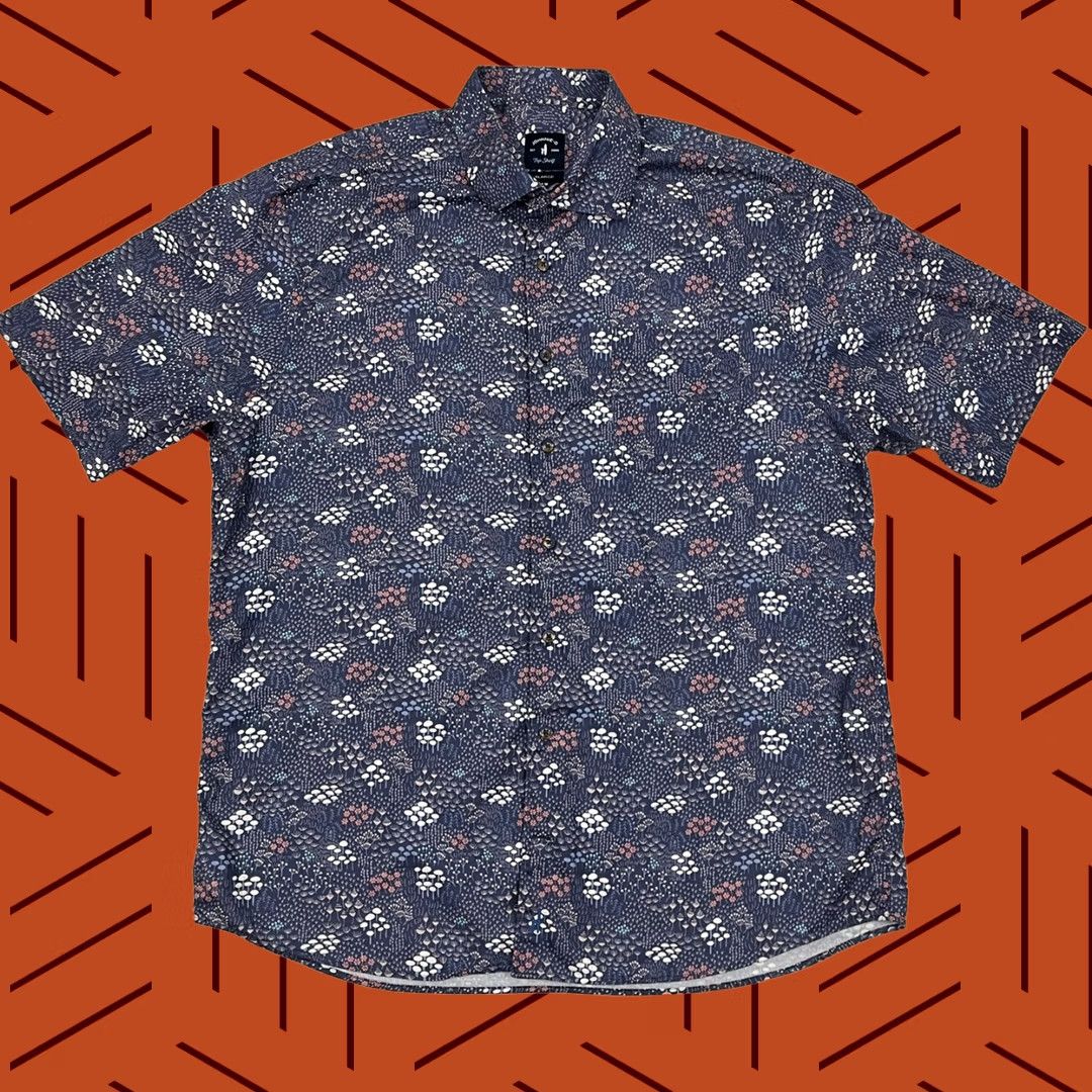 johnnie-O VINTAGE Johnnie-O Top Shelf Winslow Shirt Mens XL Blue Coastal Coral Reef Hawaiian Prep Size US XL / EU 56 / 4 - 1 Thumbnail