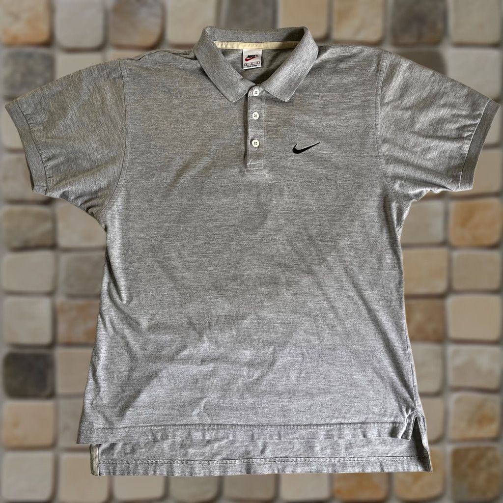 Nike Nike Polo Shirt Men’s Vintage 90s Sz M Gray Polo Mens Size US M / EU 48-50 / 2 - 1 Thumbnail