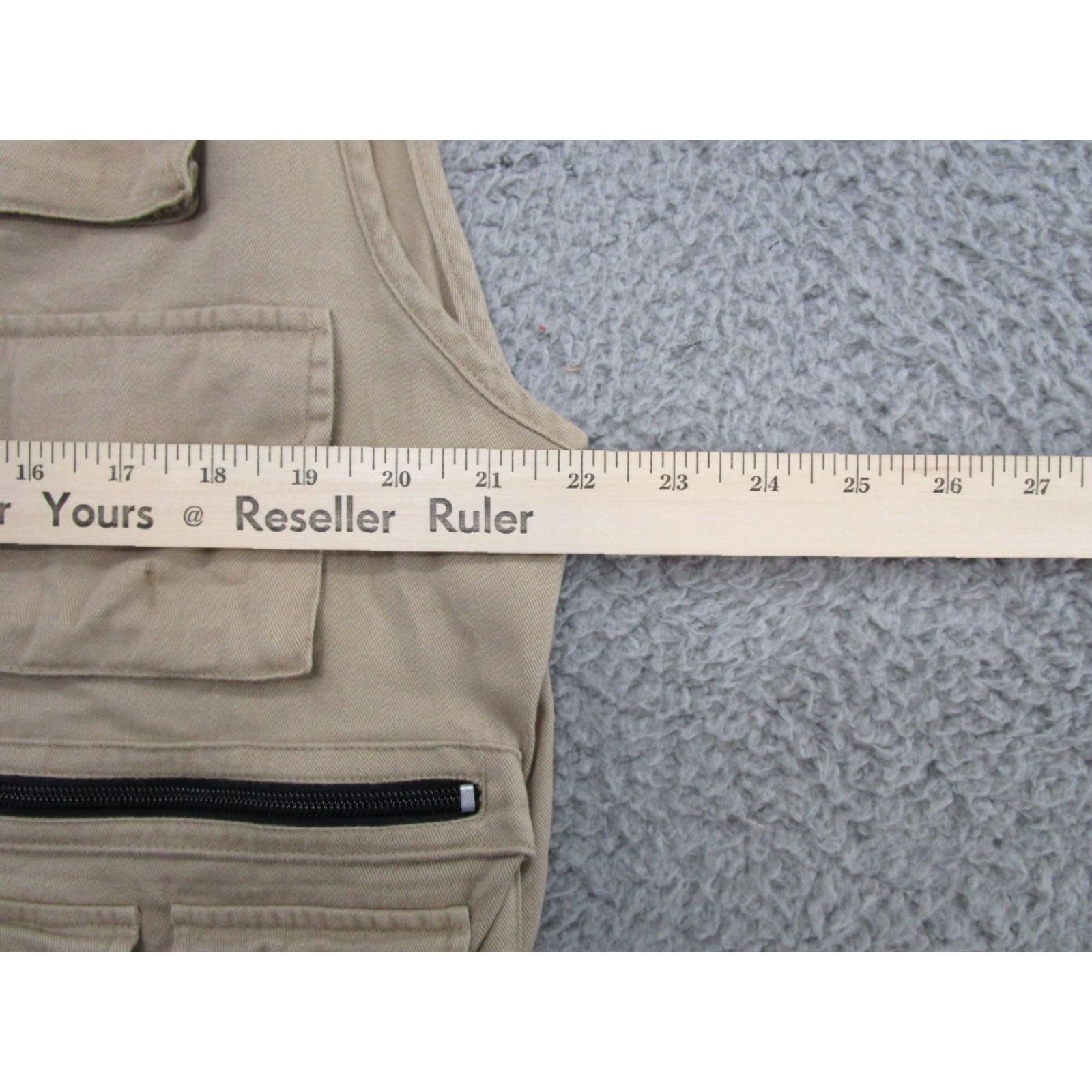 Vintage Expeditions Outdoor Men's Beige Utility Cargo Vest 100% Cotton Large Size US L / EU 52-54 / 3 - 5 Thumbnail
