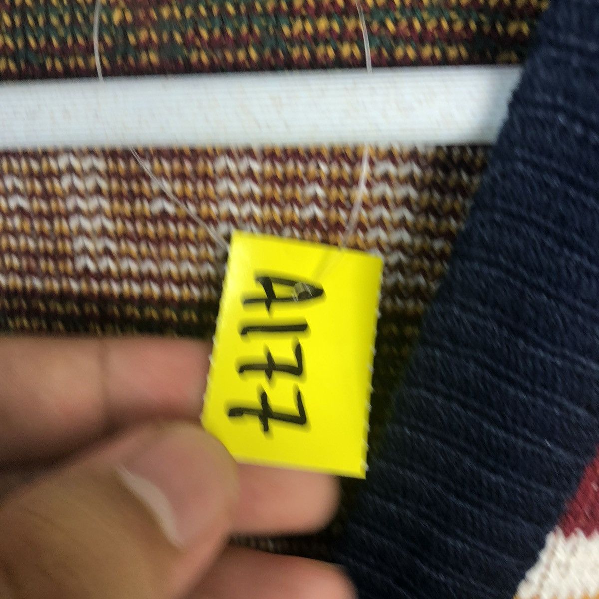 Homespun Knitwear × Japanese Brand Fun Knitz Multicolor Cardigan Knitwear #A177 Size US S / EU 44-46 / 1 - 10 Thumbnail