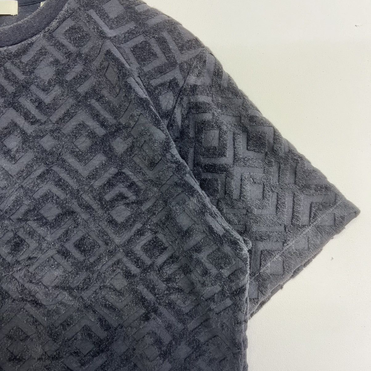 Edifice Japan EDIFINCE JAPAN JACQUARD TOWEL- LIKE CREWNECK TSHIRT Size US M / EU 48-50 / 2 - 4 Thumbnail