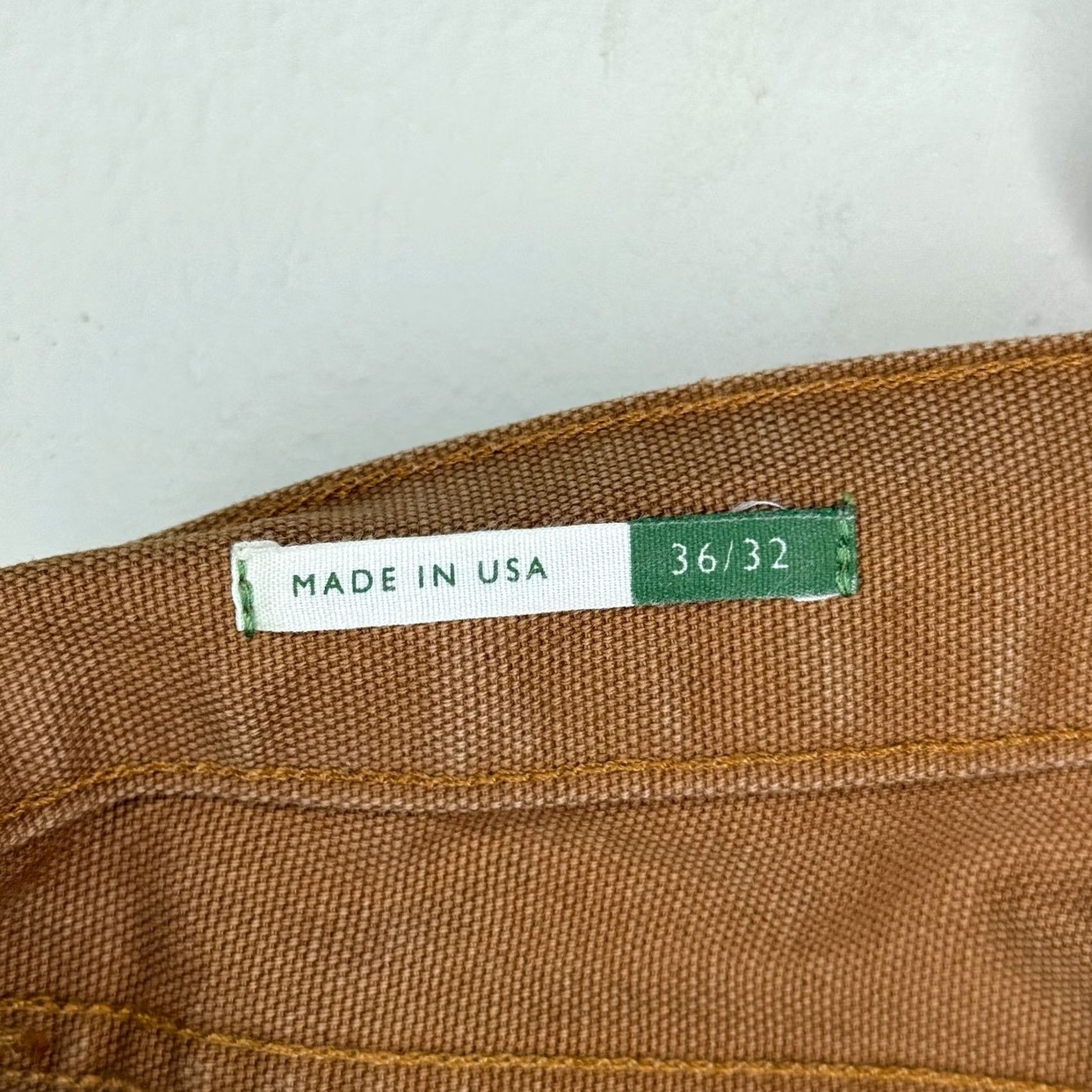 Sid Mashburn Sid Mashburn Pants Mens 34x27 Straight Cotton Canvas 5-Pocket Button Fly Brown Vintage No Size US 34 / EU 50 - 5 Thumbnail