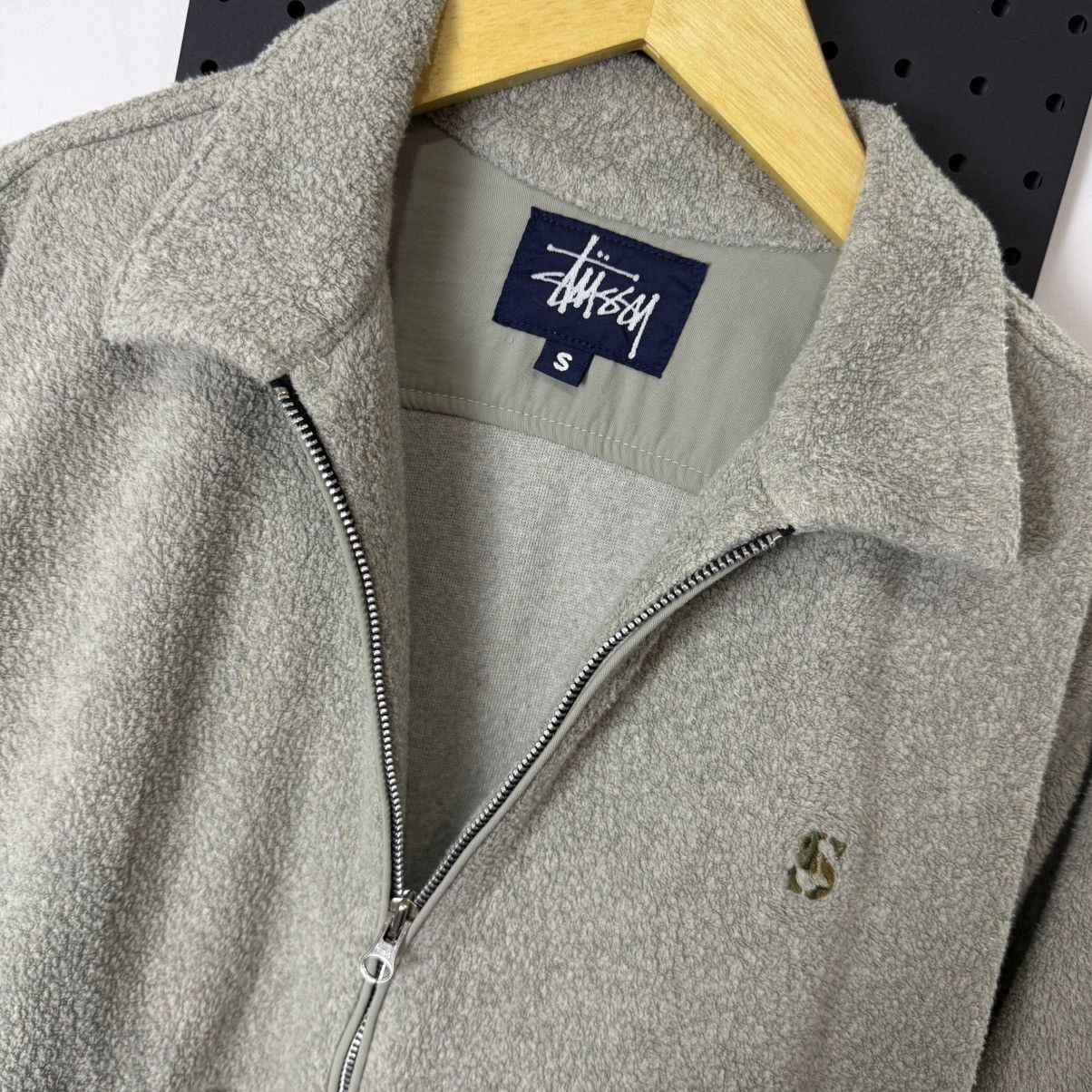 Stussy Vintage STUSSY JAPAN fleece wool jacket zip camo logo Size US S / EU 44-46 / 1 - 3 Thumbnail