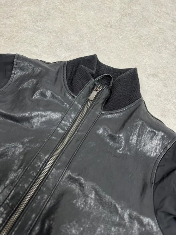 Armani 2000s Armani Hybrid Black Leather Nylon Jacket Size US M / EU 48-50 / 2 - 4 Thumbnail