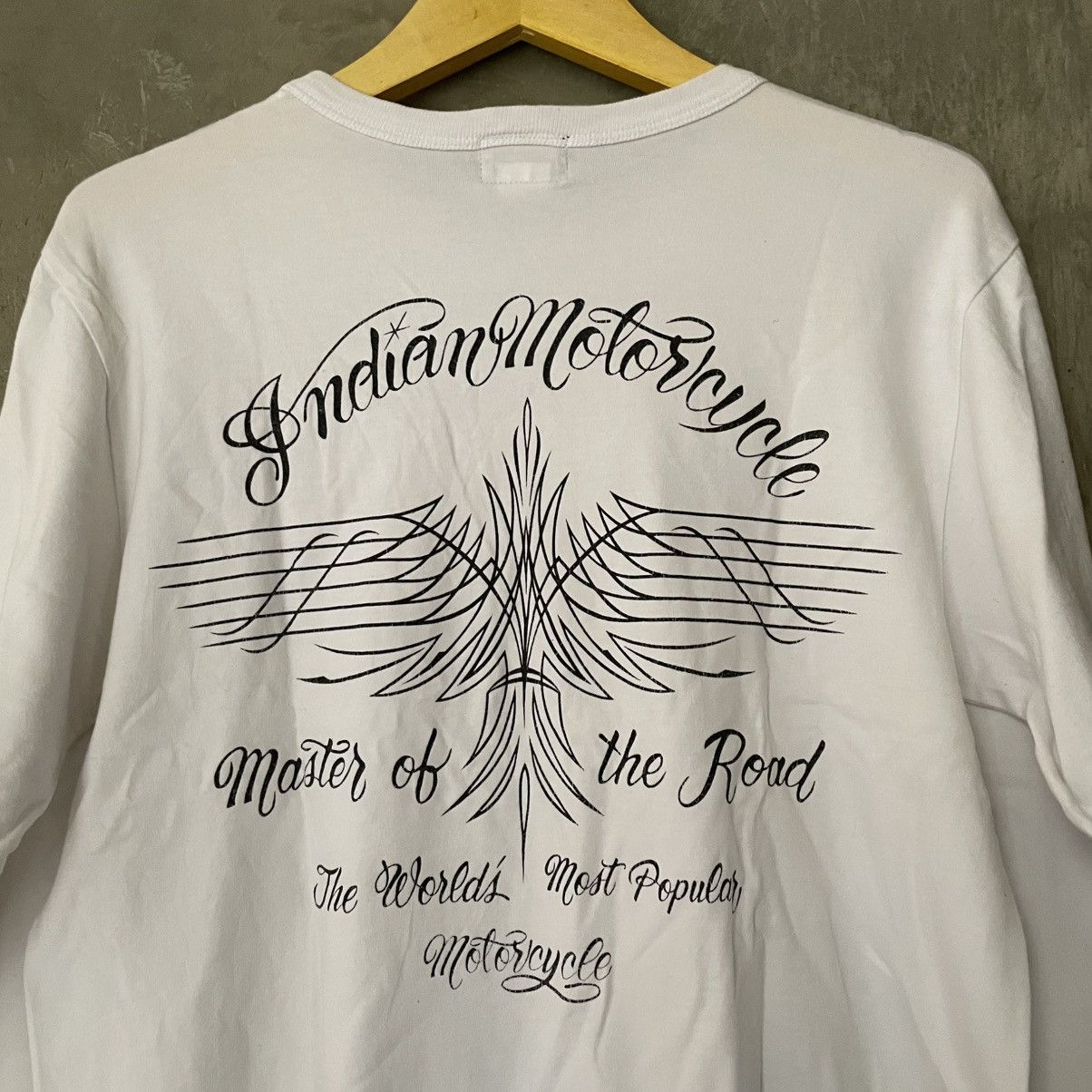 Indian Motorcycle × Japanese Brand × Toyo Enterprises Indian Motorcycle Hand Lettering Toyo Enterprise Long Sleeve Size US M / EU 48-50 / 2 - 12 Thumbnail