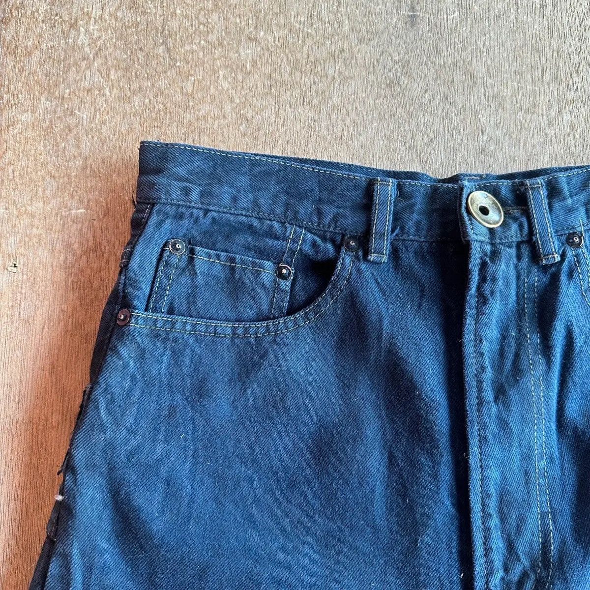 Maison MIHARA YASUHIRO RARE 💥 VINTAGE DOUBLE WAIST/LEGS DESIGNER BAGGY JEANS PANTS Size US 30 / EU 46 - 3 Thumbnail
