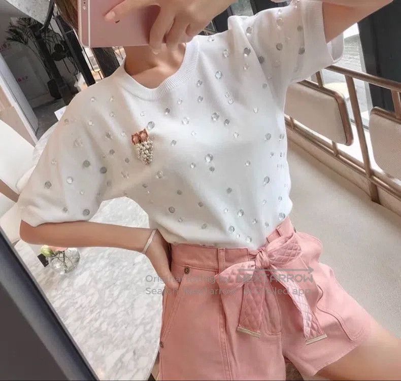 Chanel Chanel Water Drop Short Sleeve Size XS / US 0-2 / IT 36-38 - 7 Thumbnail