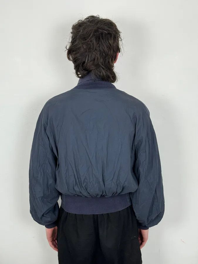 Vintage 2000s Gianni Versace Versus Navy Minimalist Light Bomber Jacket Size US S / EU 44-46 / 1 - 3 Thumbnail