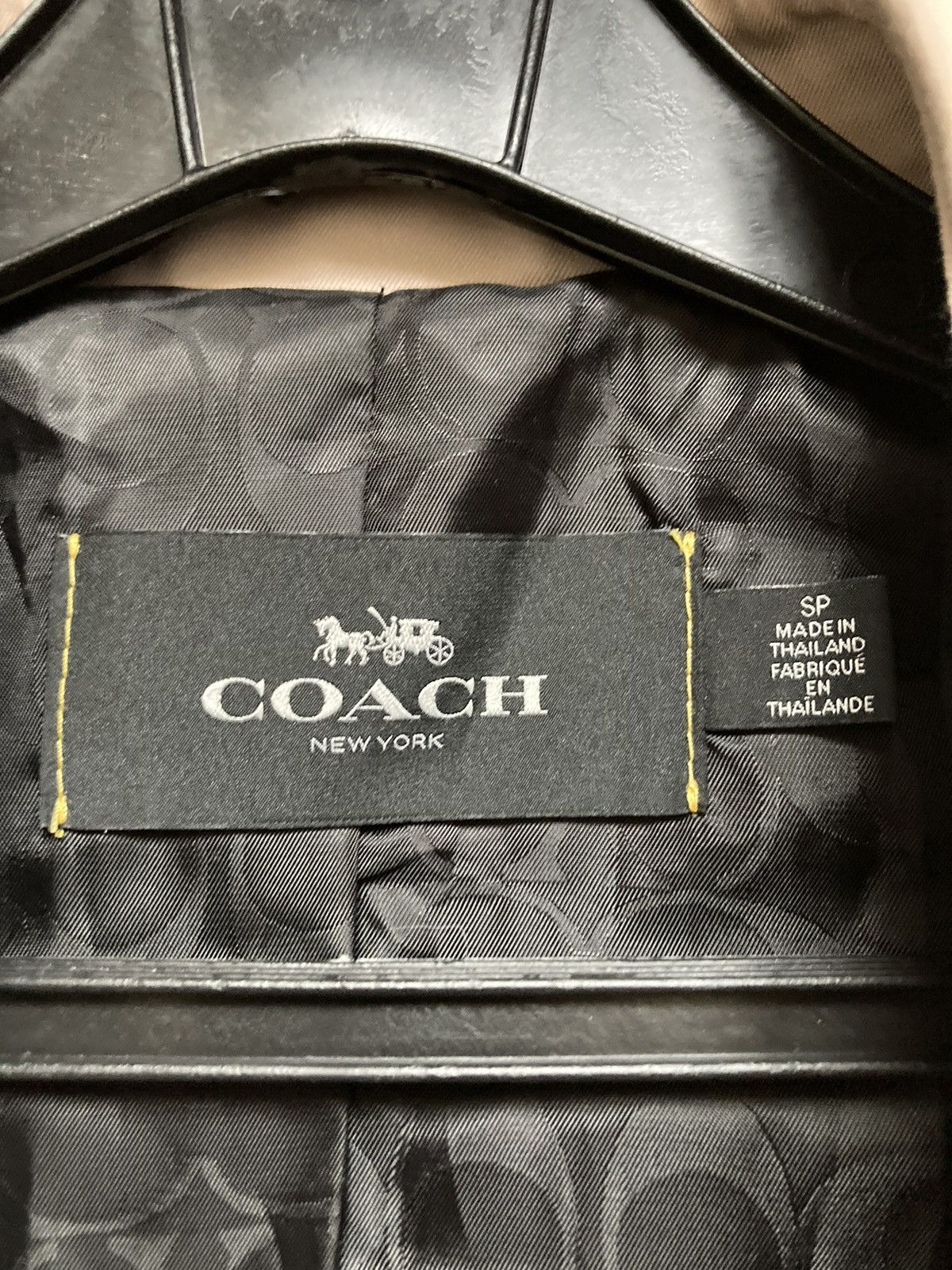 Coach × Designer Coach New York Women Waterproof Beige Trench Coat Belt S Size S / US 4 / IT 40 - 2 Thumbnail