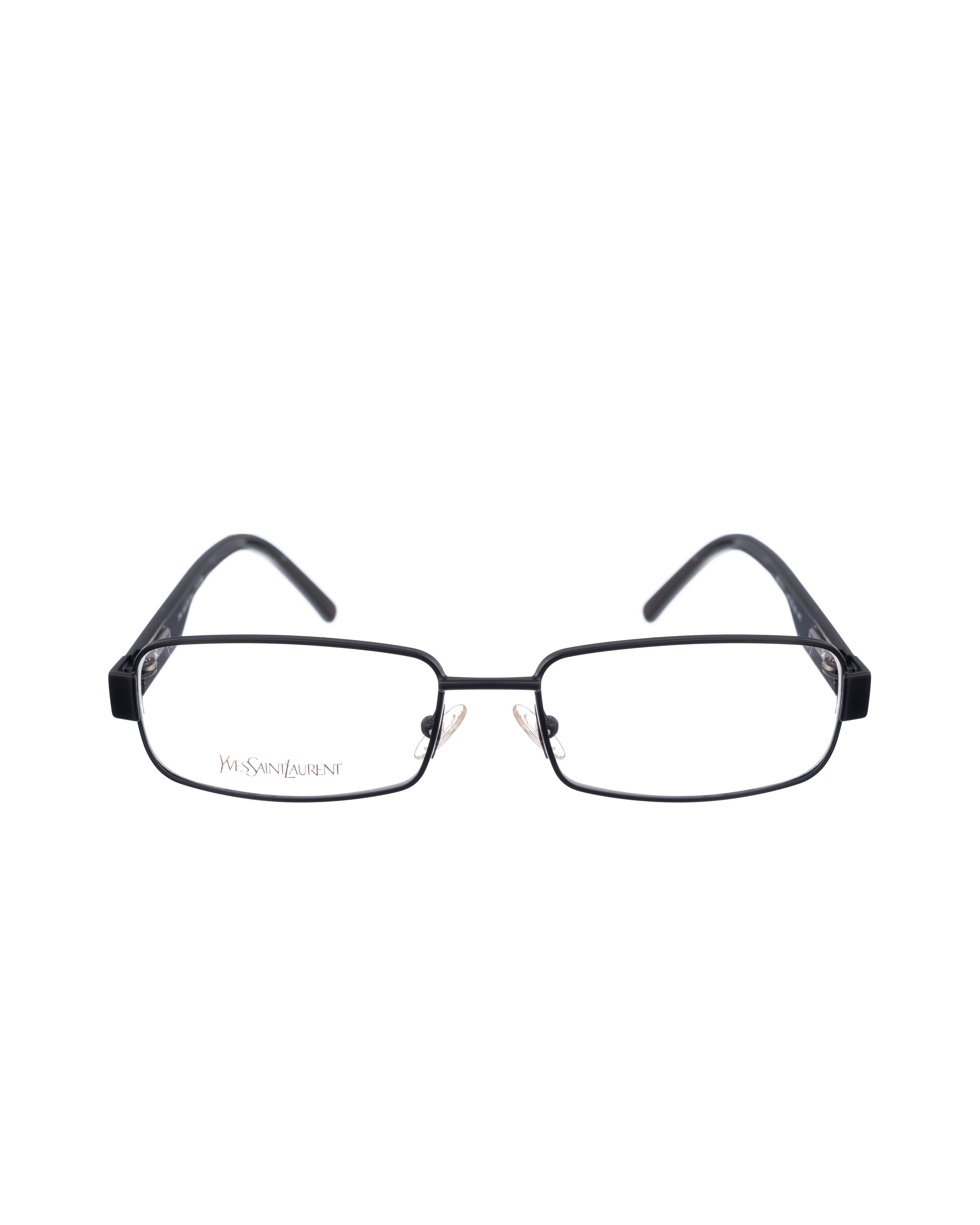 Saint Laurent Paris Yves Saint Laurent 90s Black Shiny & Matte Plastic Glasses Size ONE SIZE - 2 Thumbnail