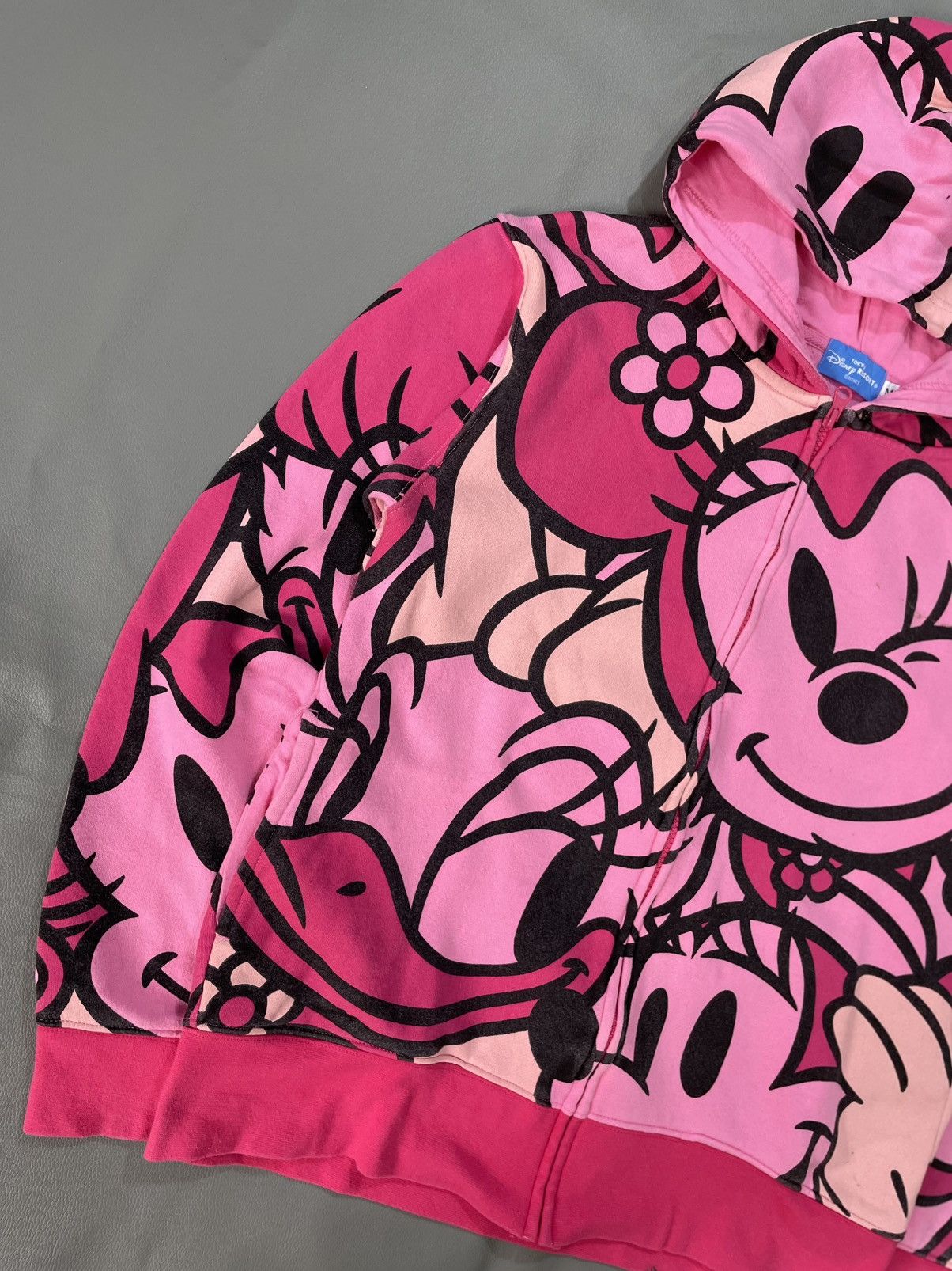 Disney vintage Mickey Mouse & Friends Zip Hoodie All Over Printed Size US S / EU 44-46 / 1 - 2 Thumbnail