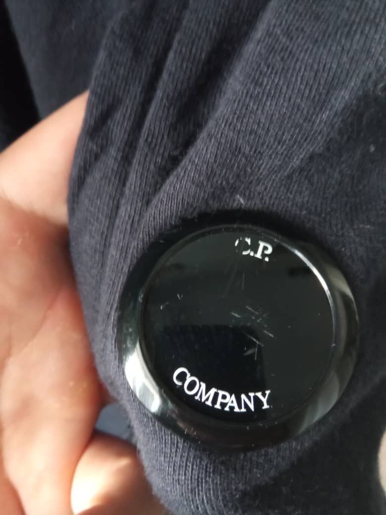 C.P. Company Diagonal Raised Fleece Half Zip Goggle NAVY Size US M / EU 48-50 / 2 - 10 Thumbnail