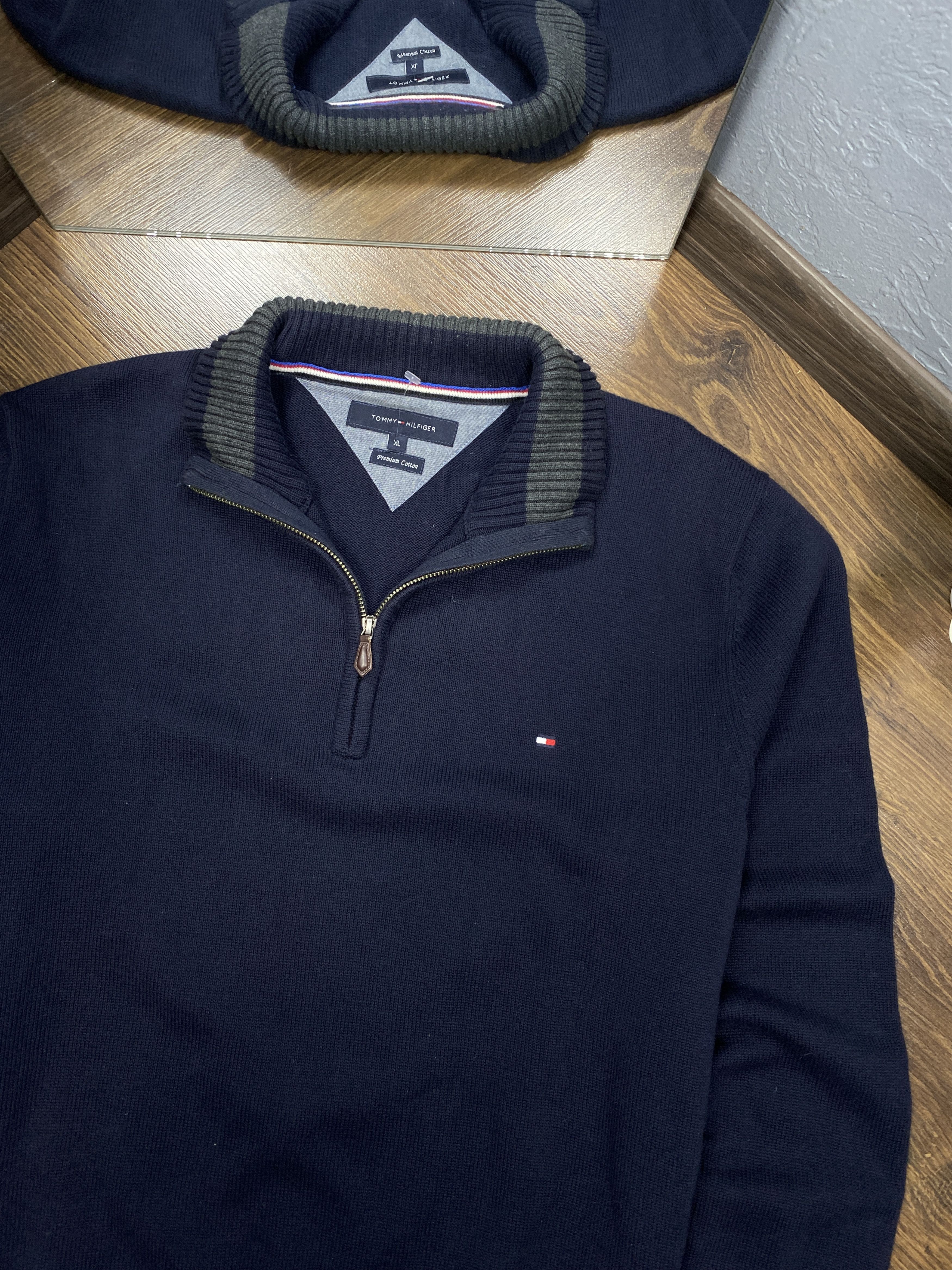 Tommy Hilfiger Tommy Hilfiger Vintage Mens Quarter Zip Sweater Size US XL / EU 56 / 4 - 2 Thumbnail
