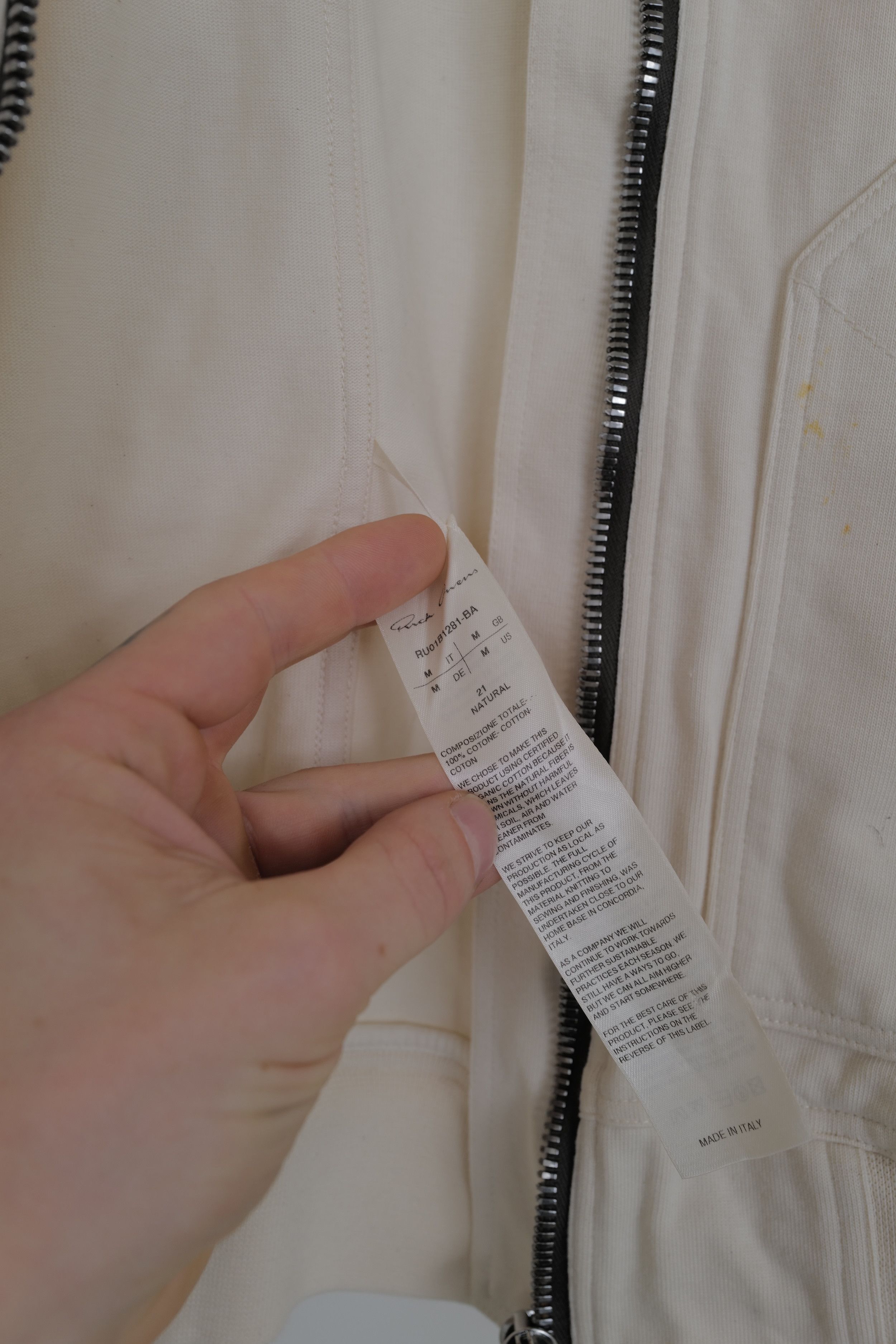 Rick Owens RICK OWENS FOGACHINE S/S 22 Zipped Jacket Size US M / EU 48-50 / 2 - 20 Thumbnail
