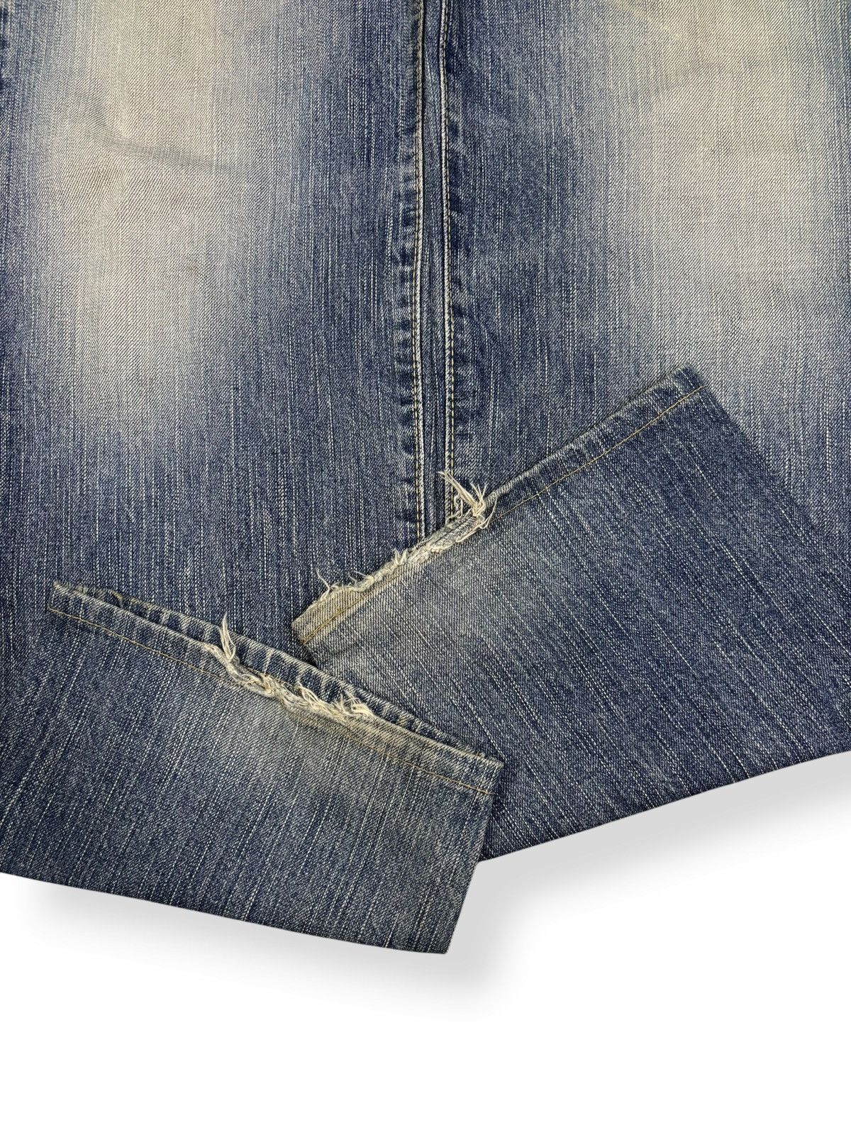 Edwin Vintage Edwin 505ZX Selvedge Blue Wash Distressed Jeans Size US 34 / EU 50 - 11 Thumbnail