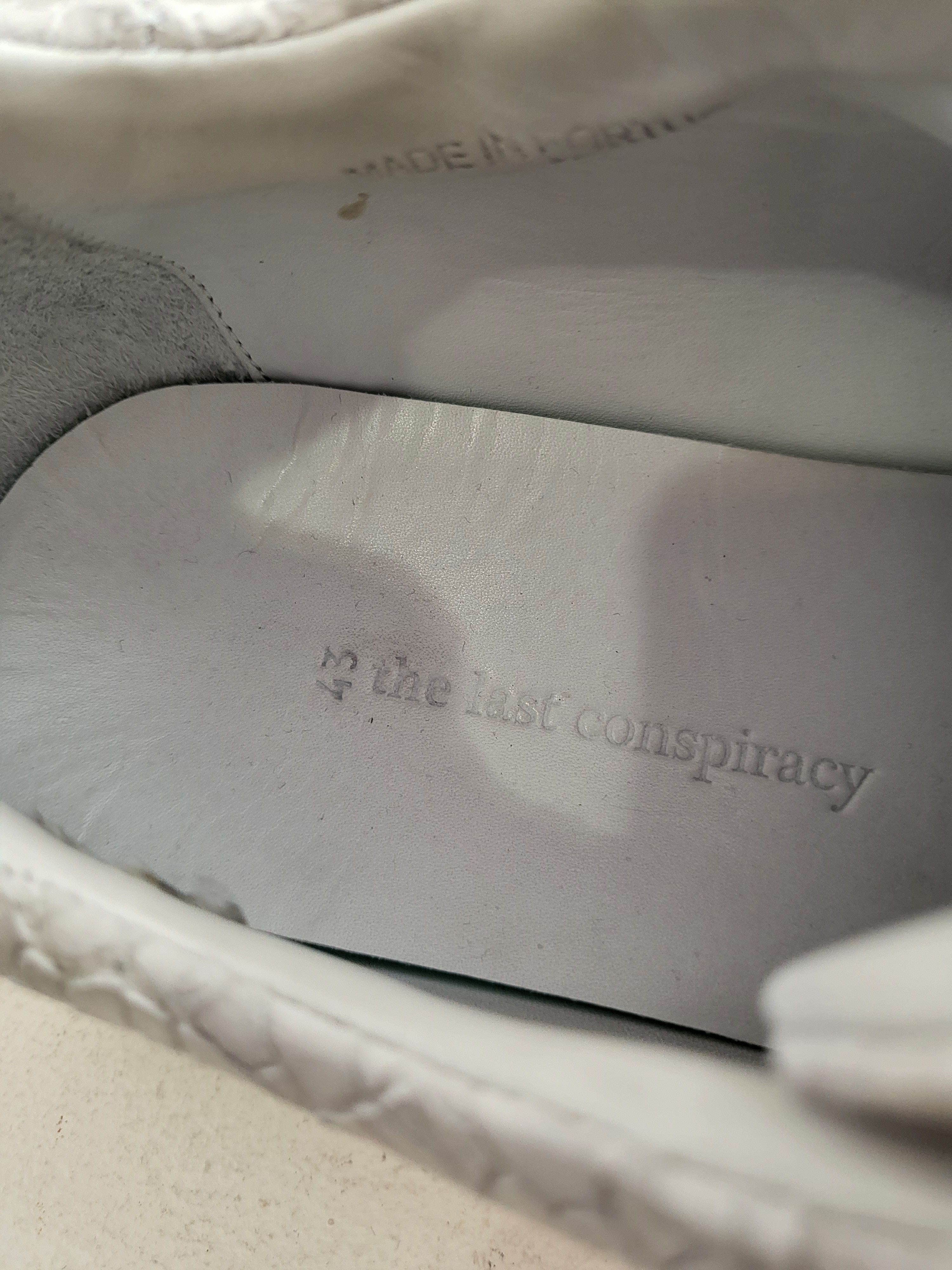 The Last Conspiracy "Caleb" cracked leather sneakers Size US 10 / EU 43 - 6 Thumbnail
