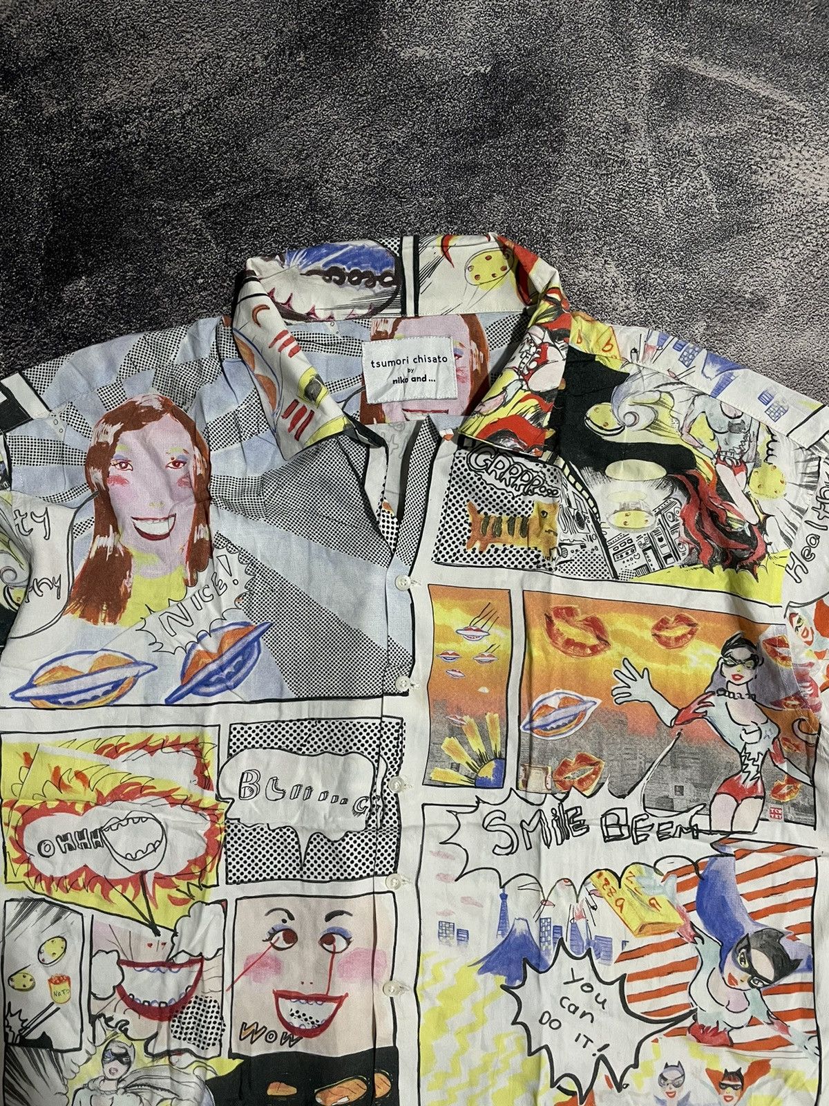 Tsumori Chisato Tsumori Chisato x Niko And Open Collar Comic Pattern Size US L / EU 52-54 / 3 - 3 Thumbnail