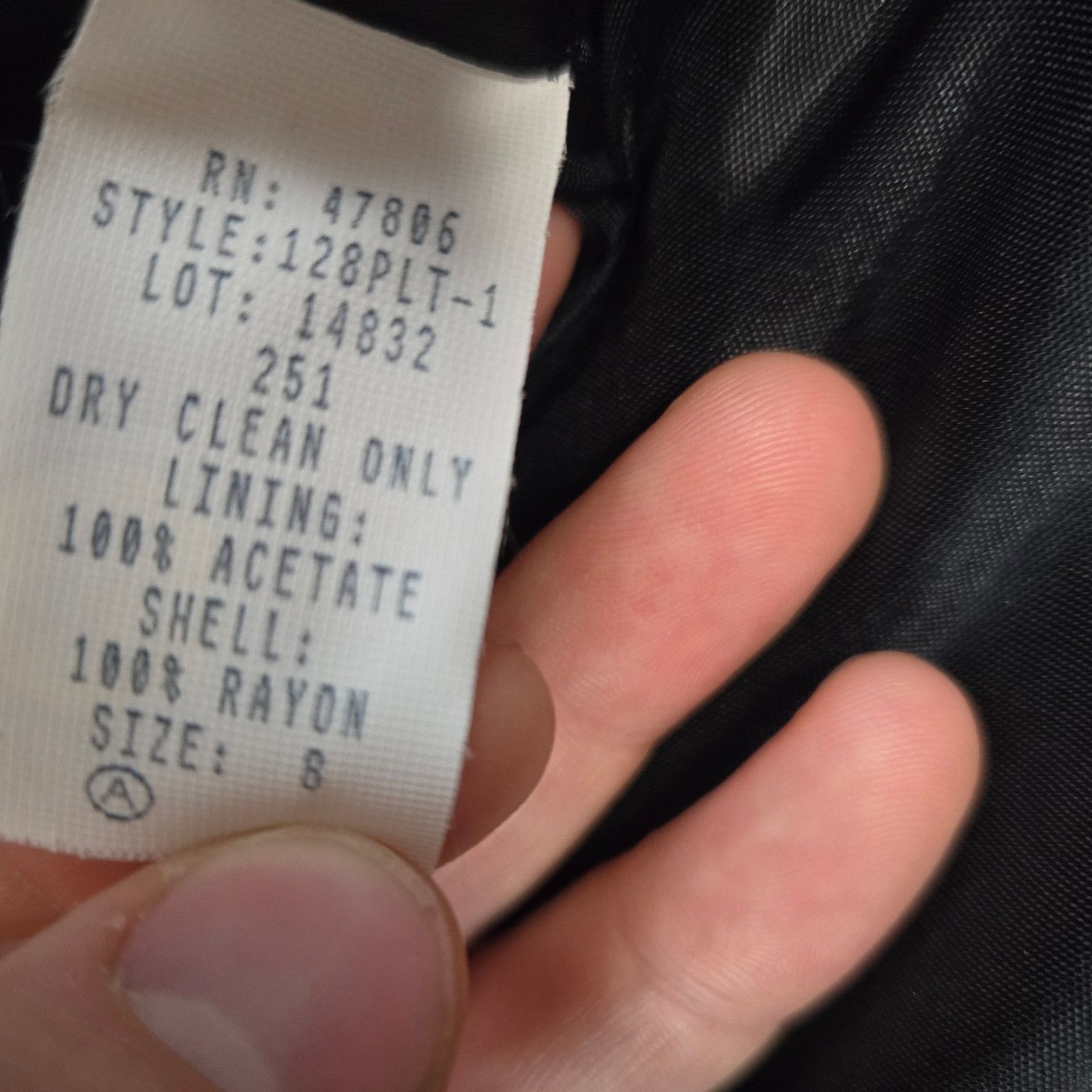 Oleg Cassini Vintage Black Double Breasted Blazer Size 8 Size M / US 6-8 / IT 42-44 - 9 Thumbnail