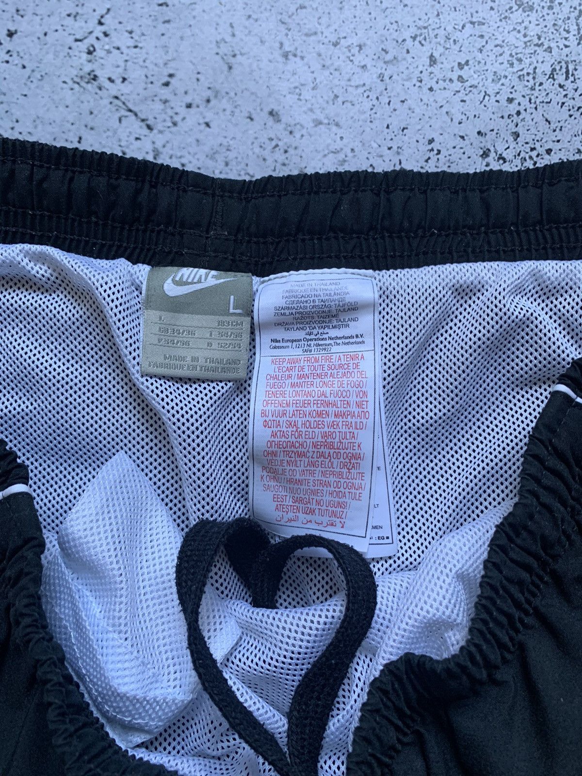 Vintage Nike Drill Shorts Small Swoosh USA Y2K TN ACG