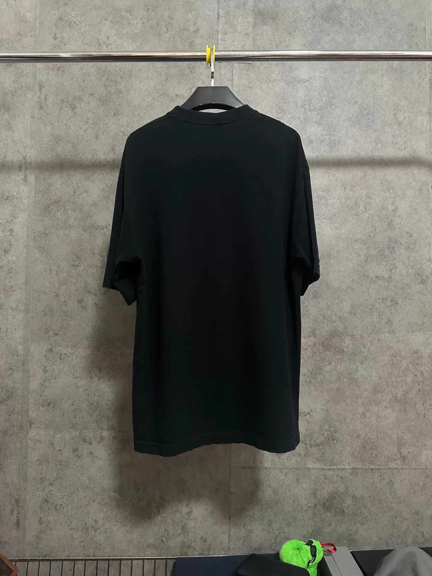 Faith Connexion Balenciaga Distressed Script Logo Black T-shirt Size US XXS / EU 40 - 4 Thumbnail