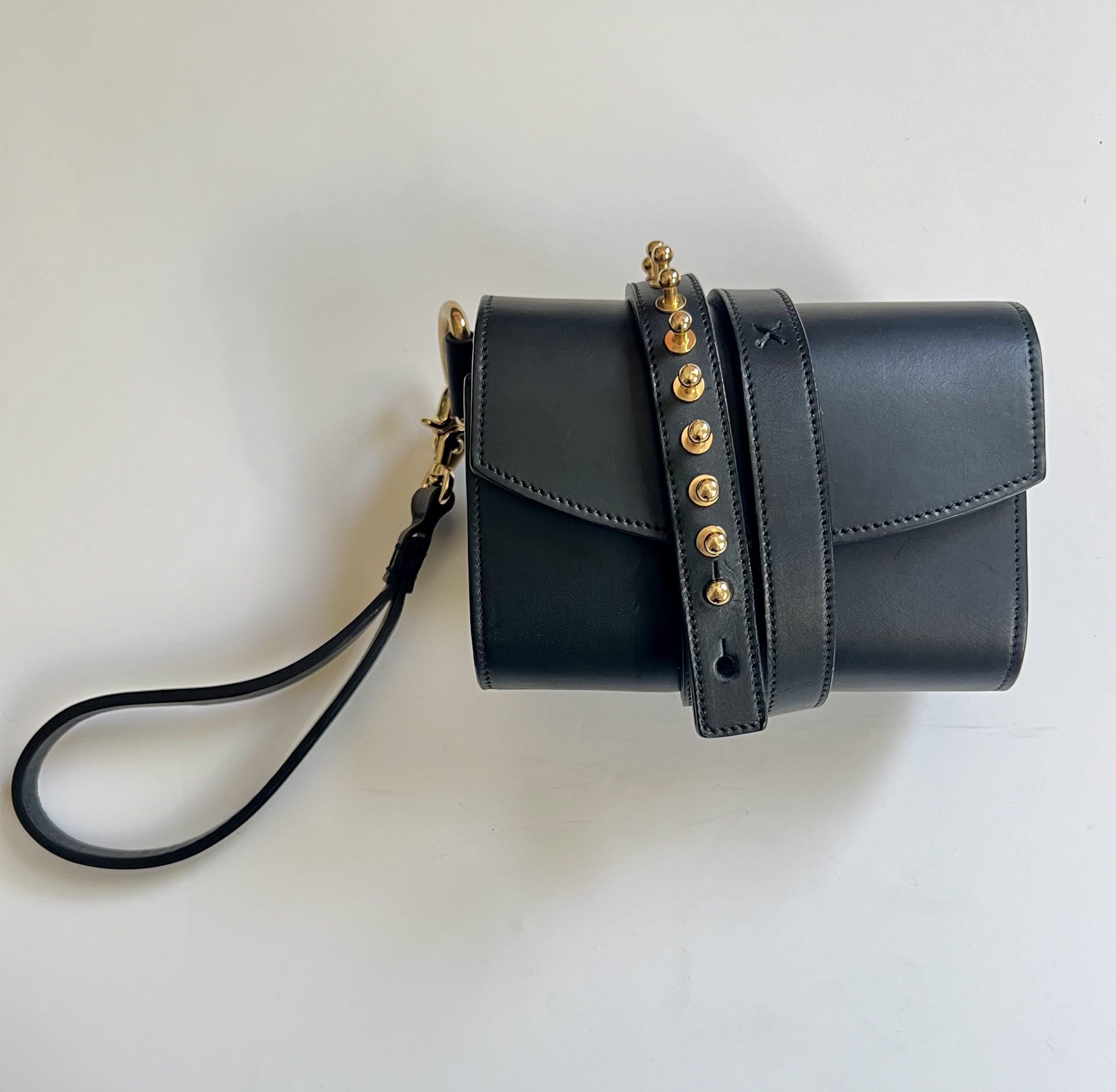 Other Loes Vrij Glorious Gun Black Gold Leather Bag Size ONE SIZE - 2 Thumbnail