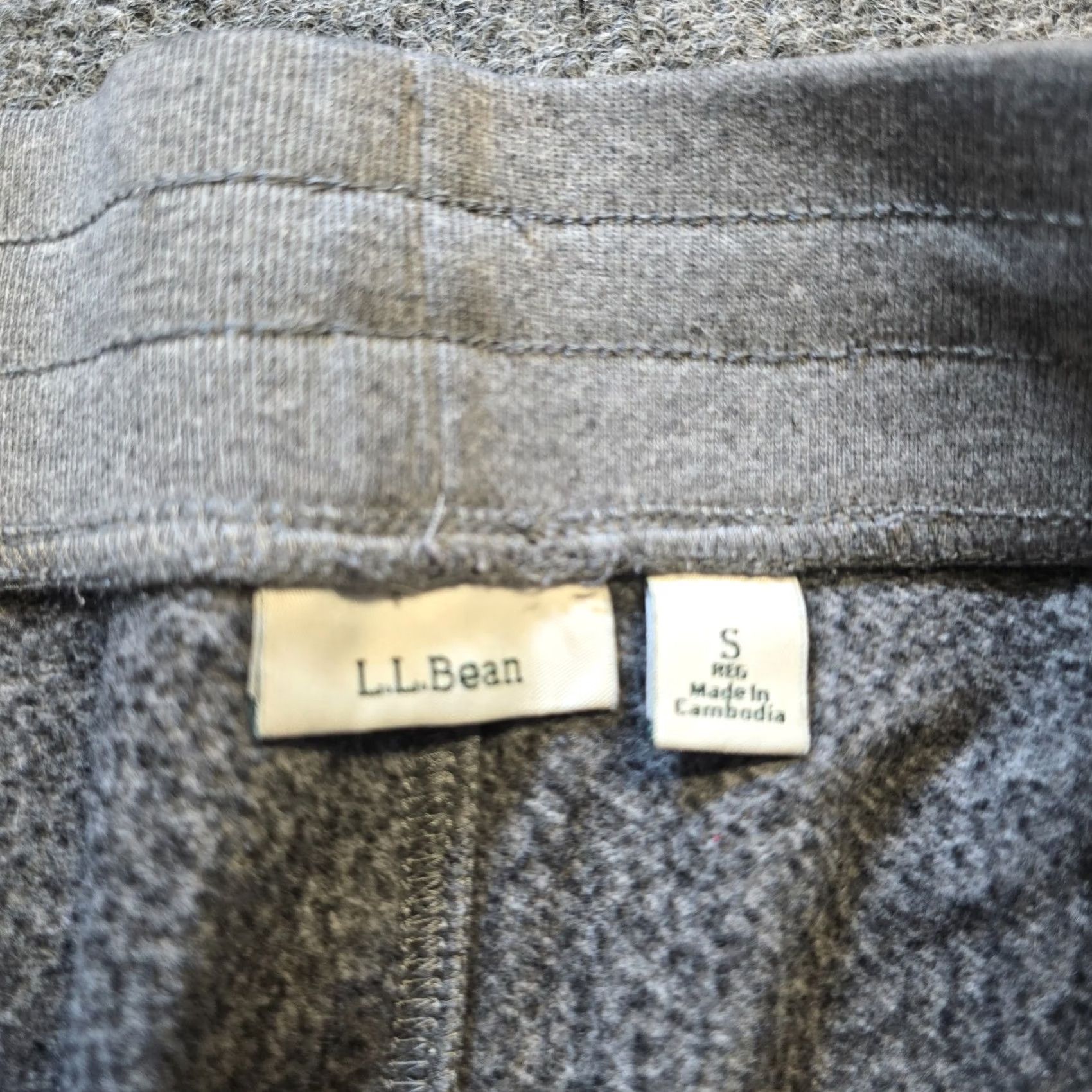 Vintage L.L. Bean Pants Mens Small Gray Sweatpants Joggers Pull On Lounge Comfort Casual Size US 29 - 4 Thumbnail