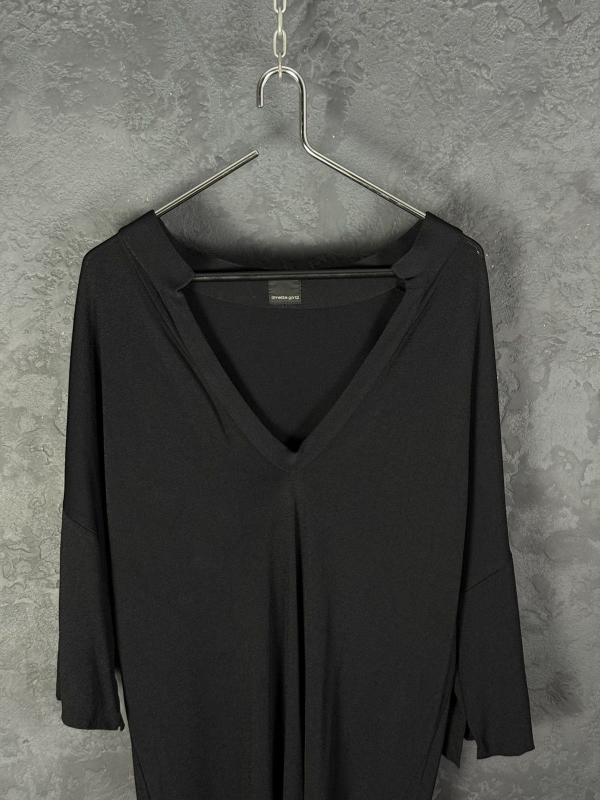 Annette Gortz Annette Gortz Avantgarde Oversize Black Dress Viskose Size S Size S / US 4 / IT 40 - 5 Thumbnail