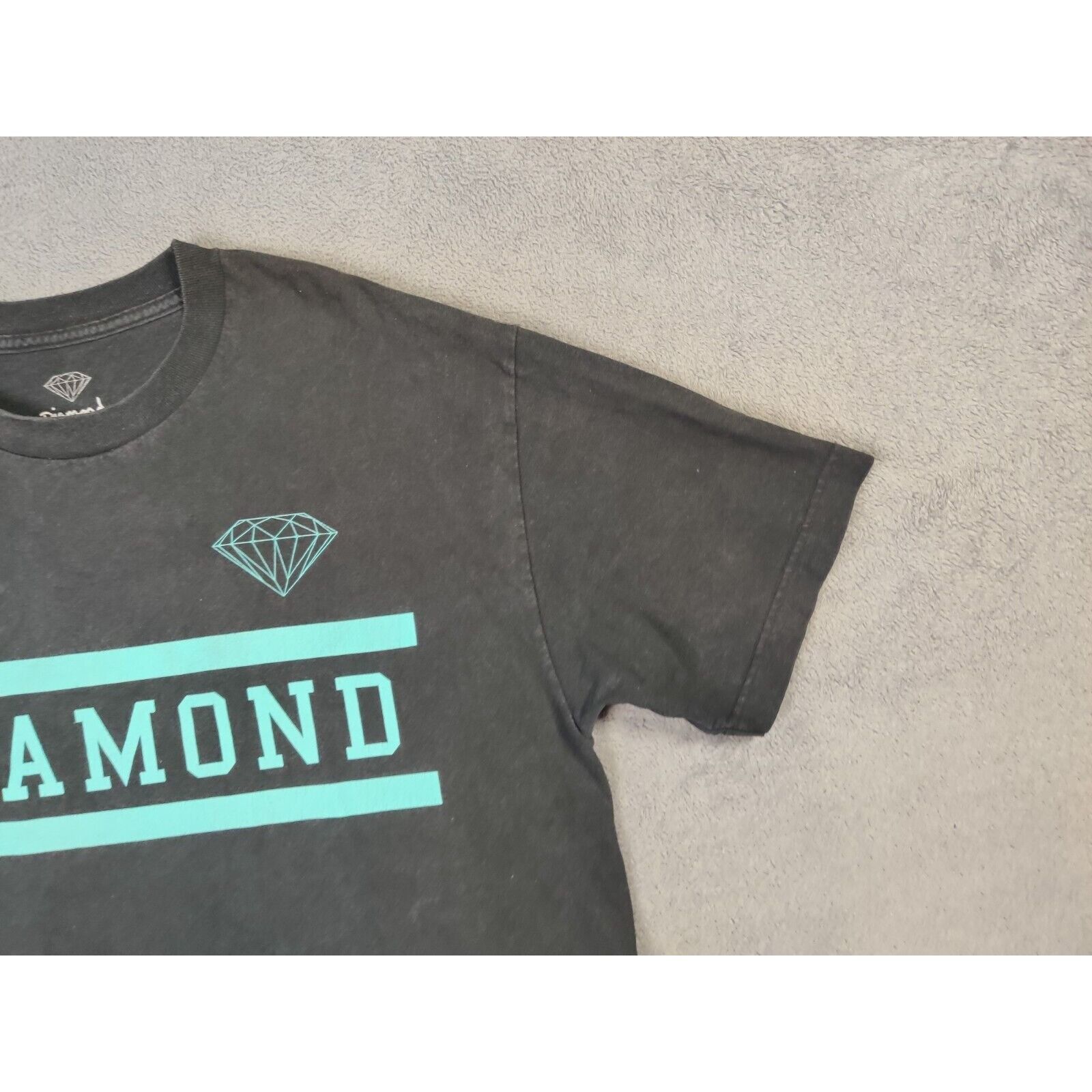 Diamond Supply Co. Diamond Supply Co Shirt Adult Mens Large Black Teal Size US L / EU 52-54 / 3 - 10 Thumbnail