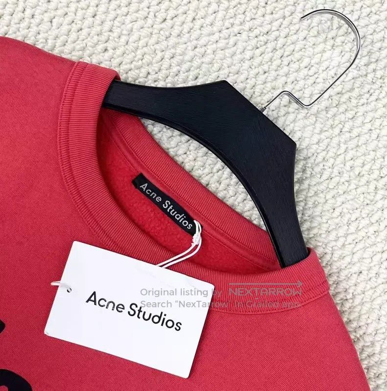Acne Studios Acne Studios Embroidered Smile Logo Lettering Logo Sweatsh Size US XS / EU 42 / 0 - 3 Thumbnail