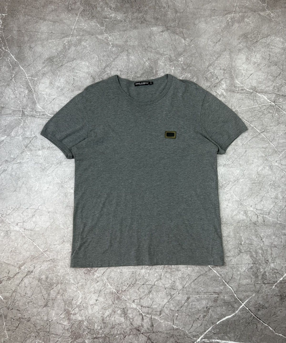 Dolce & Gabbana Vintage Dolce Gabbana Metal Logo T Shirt Size US L / EU 52-54 / 3 - 2 Thumbnail