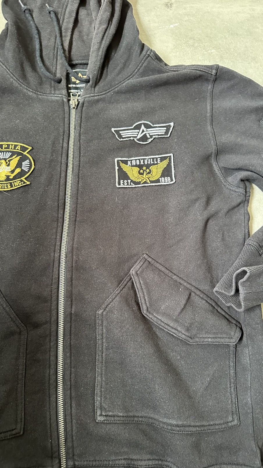 Alpha Industries VINTAGE ALPHA INDUSTRIES MIDZIPPER HOODIE Size US M / EU 48-50 / 2 - 6 Thumbnail