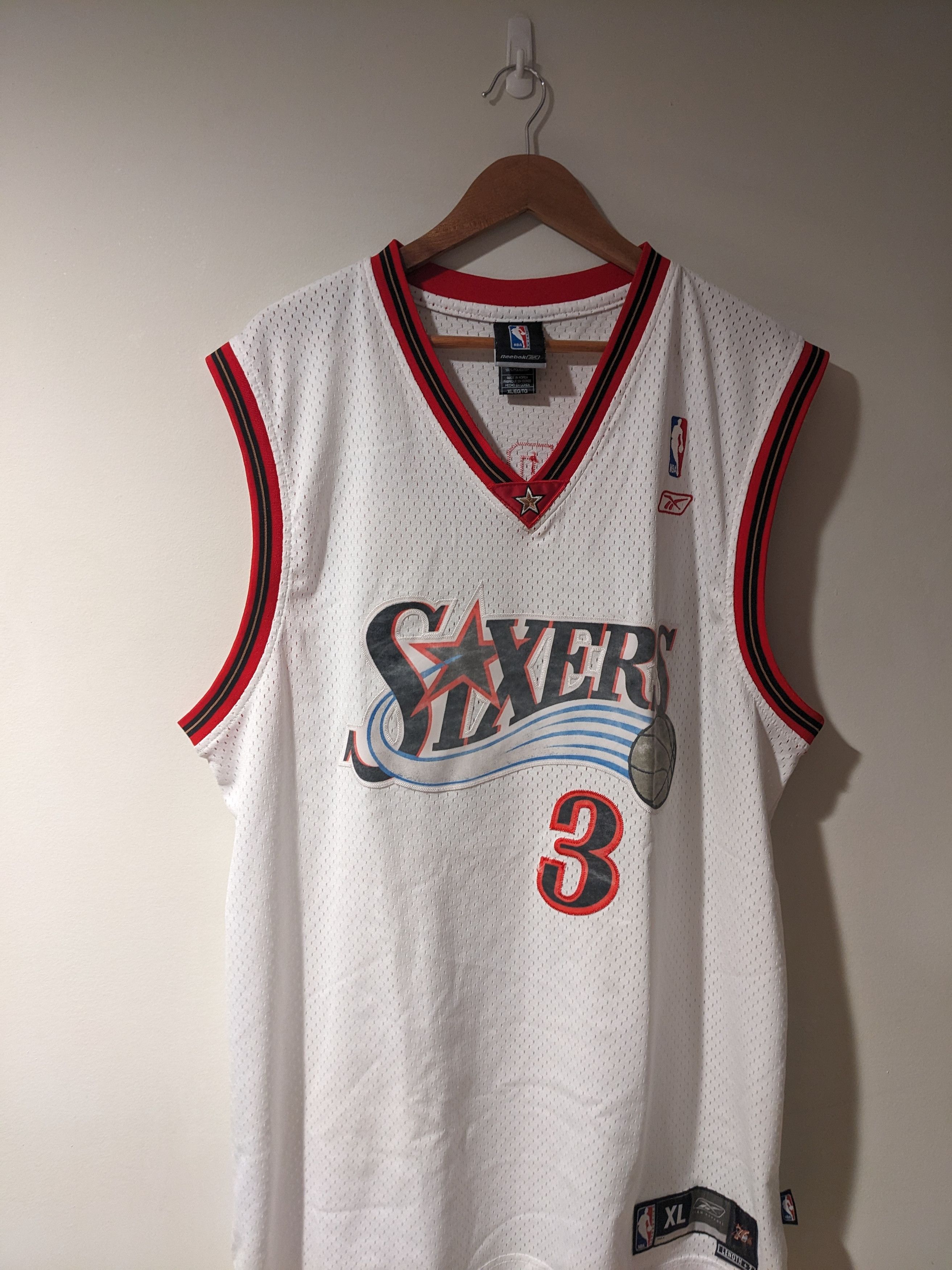 Camiseta Allen Iverson 76ers Camiseta Mitchell Ness Estampada Name