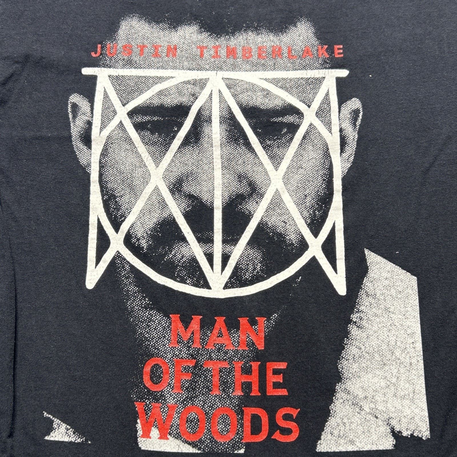 Hanes Justin Timberlake T-Shirt Mens Med Man Of The Woods Size US M / EU 48-50 / 2 - 2 Thumbnail