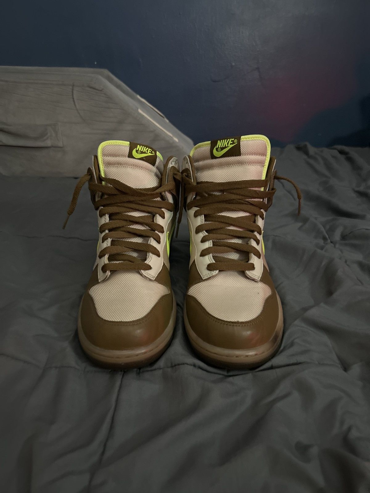 Nike × Vintage Nike dunk high “Shrek” Size US 11 / EU 44 - 3 Thumbnail