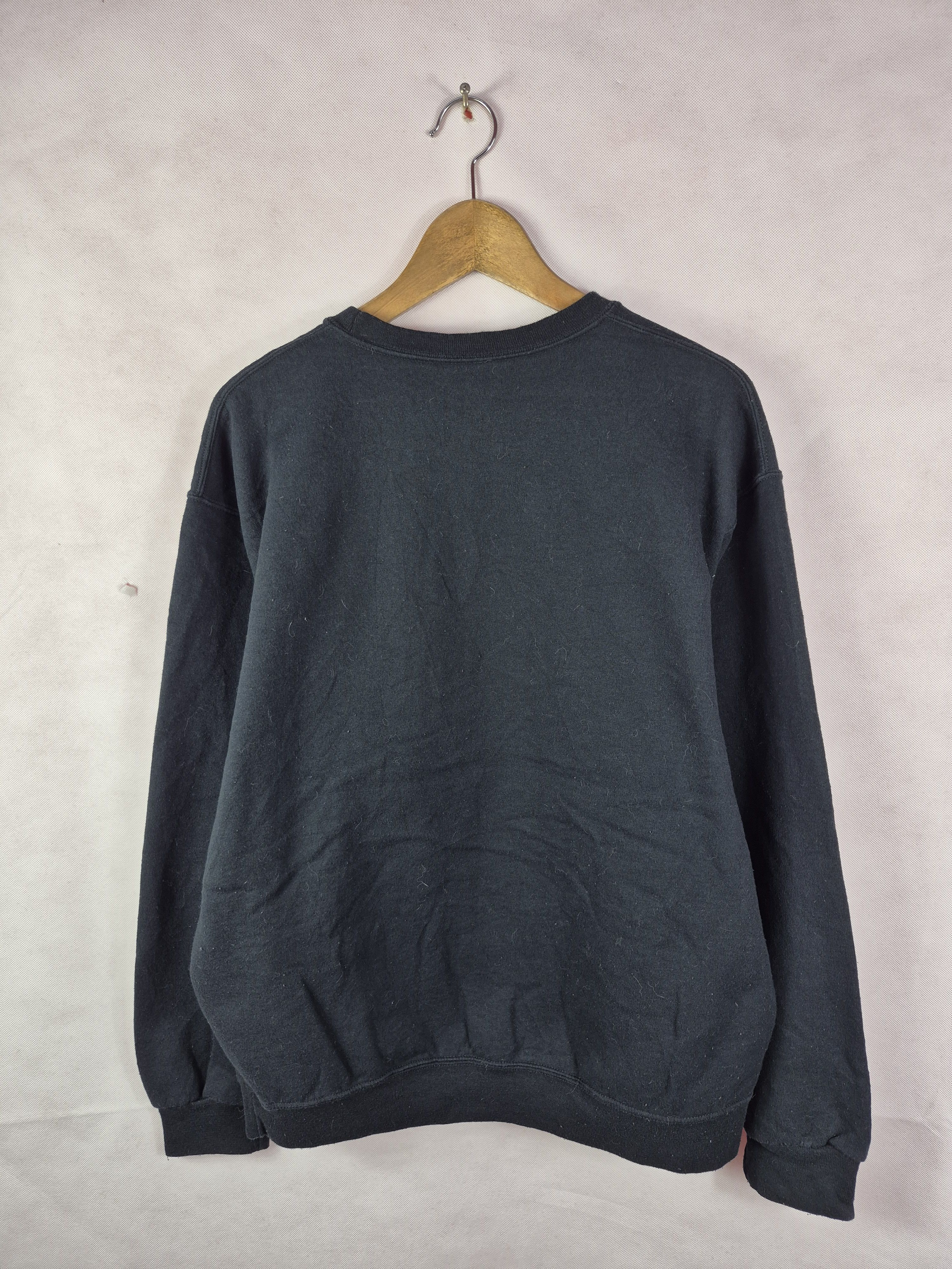 Fruit Of The Loom 🔥 Fruit of the Loom Plain Black Sweatshirt Pullover Size US L / EU 52-54 / 3 - 5 Thumbnail