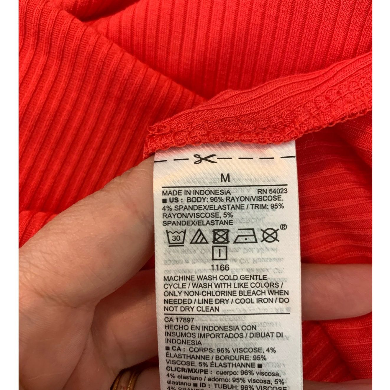 Old Navy Old Navy orange ribbed long sleeves minimalist tee size M Size M / US 6-8 / IT 42-44 - 4 Thumbnail