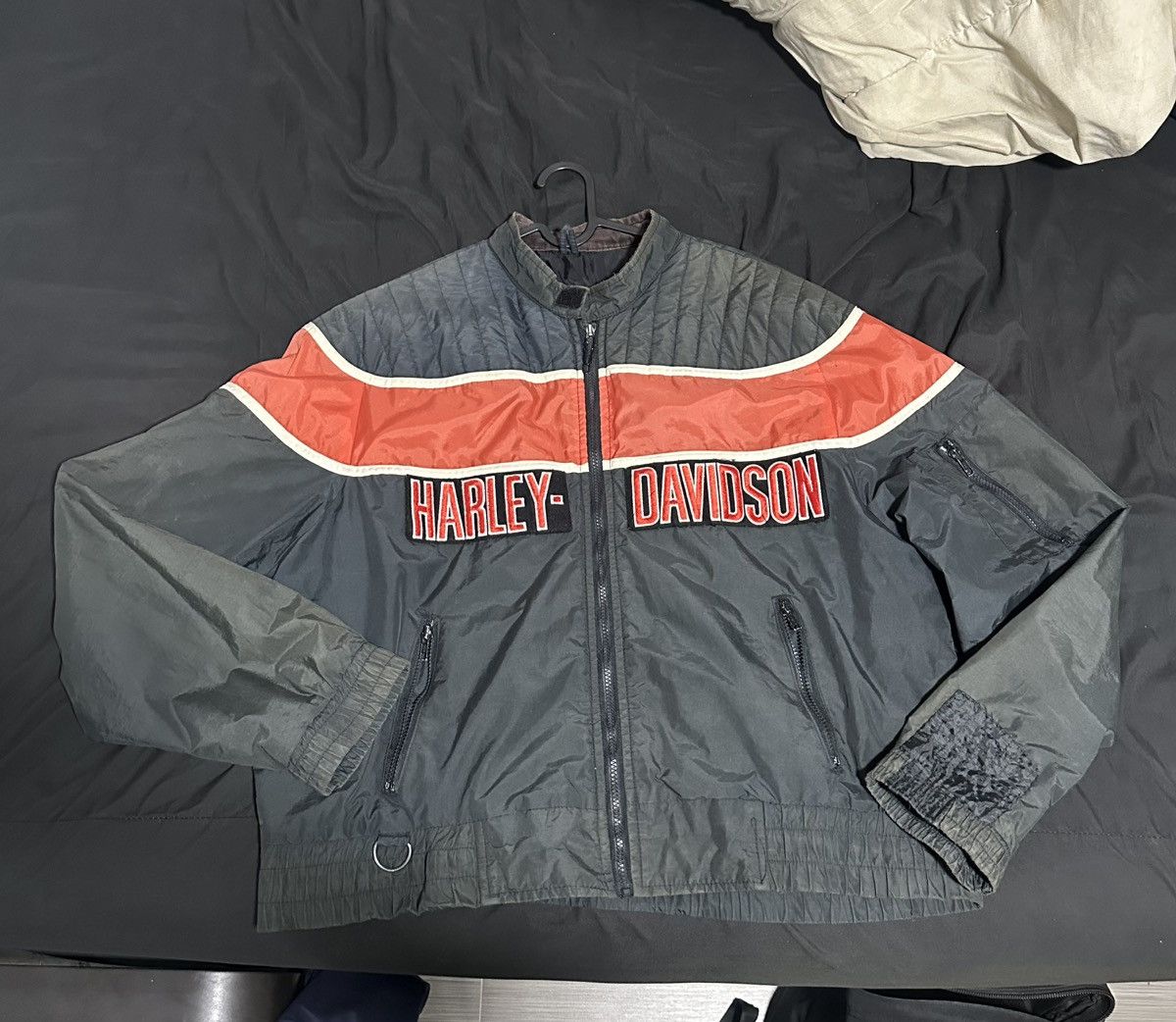 Harley Davidson Authentic Vintage 90s Harley-Davidson Racing Bomber Jacket Size US L / EU 52-54 / 3 - 1 Thumbnail