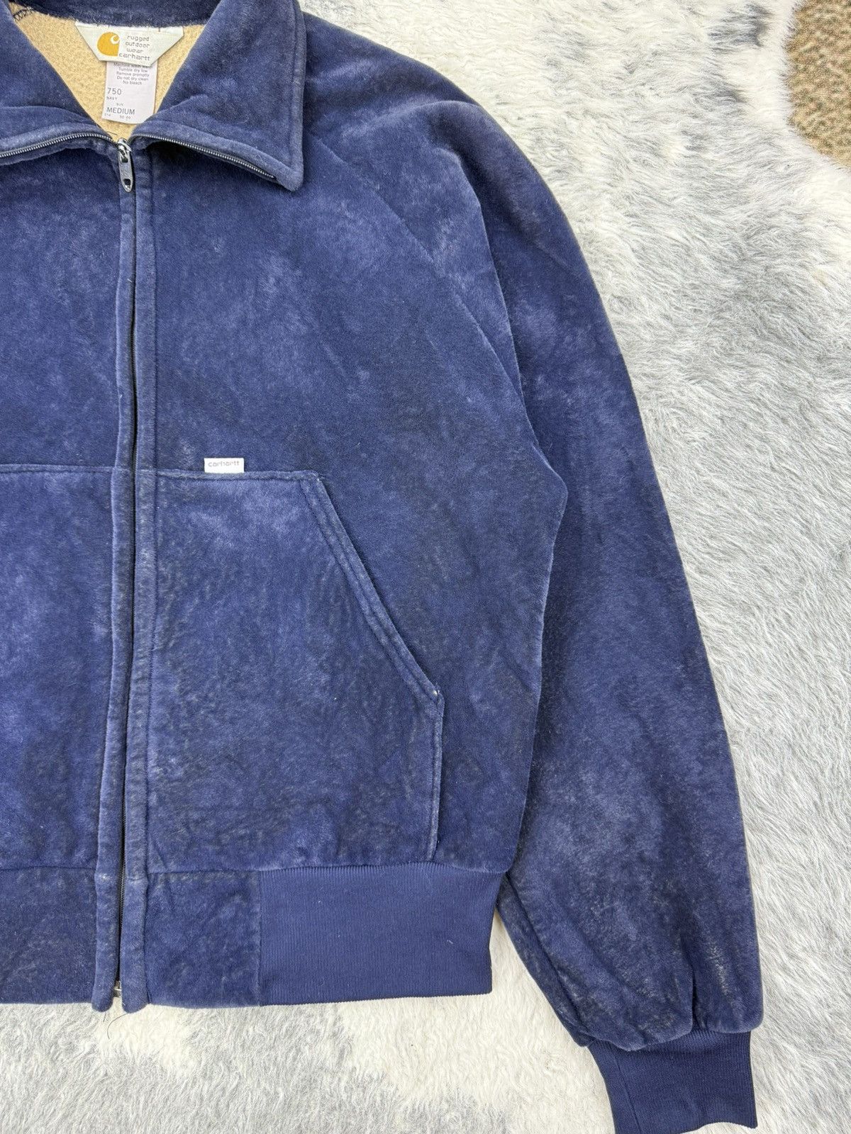 Carhartt Vintage RARE 70s CARHARTT Suede/Velvet TALON USA 🇺🇸 Zip Up Size US M / EU 48-50 / 2 - 3 Thumbnail