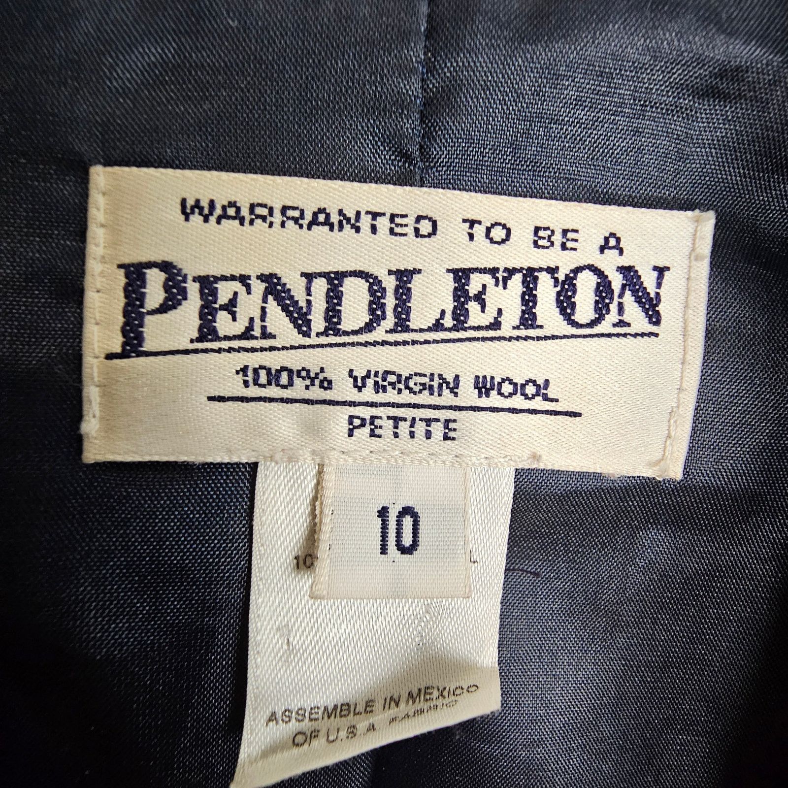 Pendleton Vintage Pendleton Wool Plaid Blazer Skirt 2Pc Set Sz 10P/12 Size L / US 10 / IT 46 - 6 Thumbnail