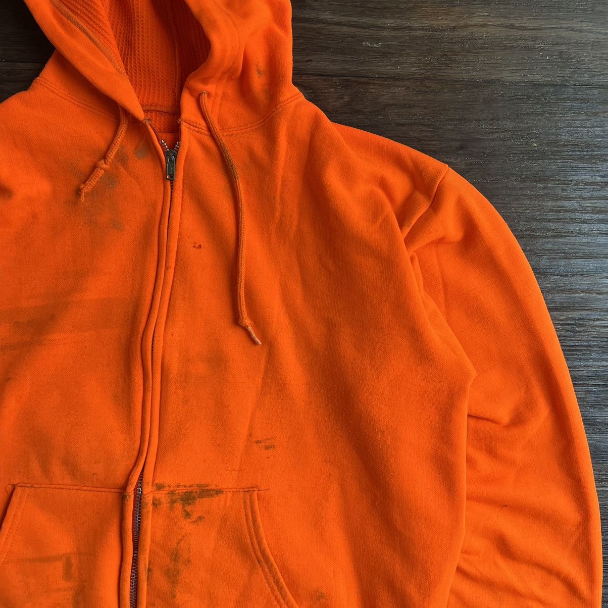 Vintage Vintage 1970s Thermal Hunting Full-Zip Hoodie Size US L / EU 52-54 / 3 - 11 Thumbnail