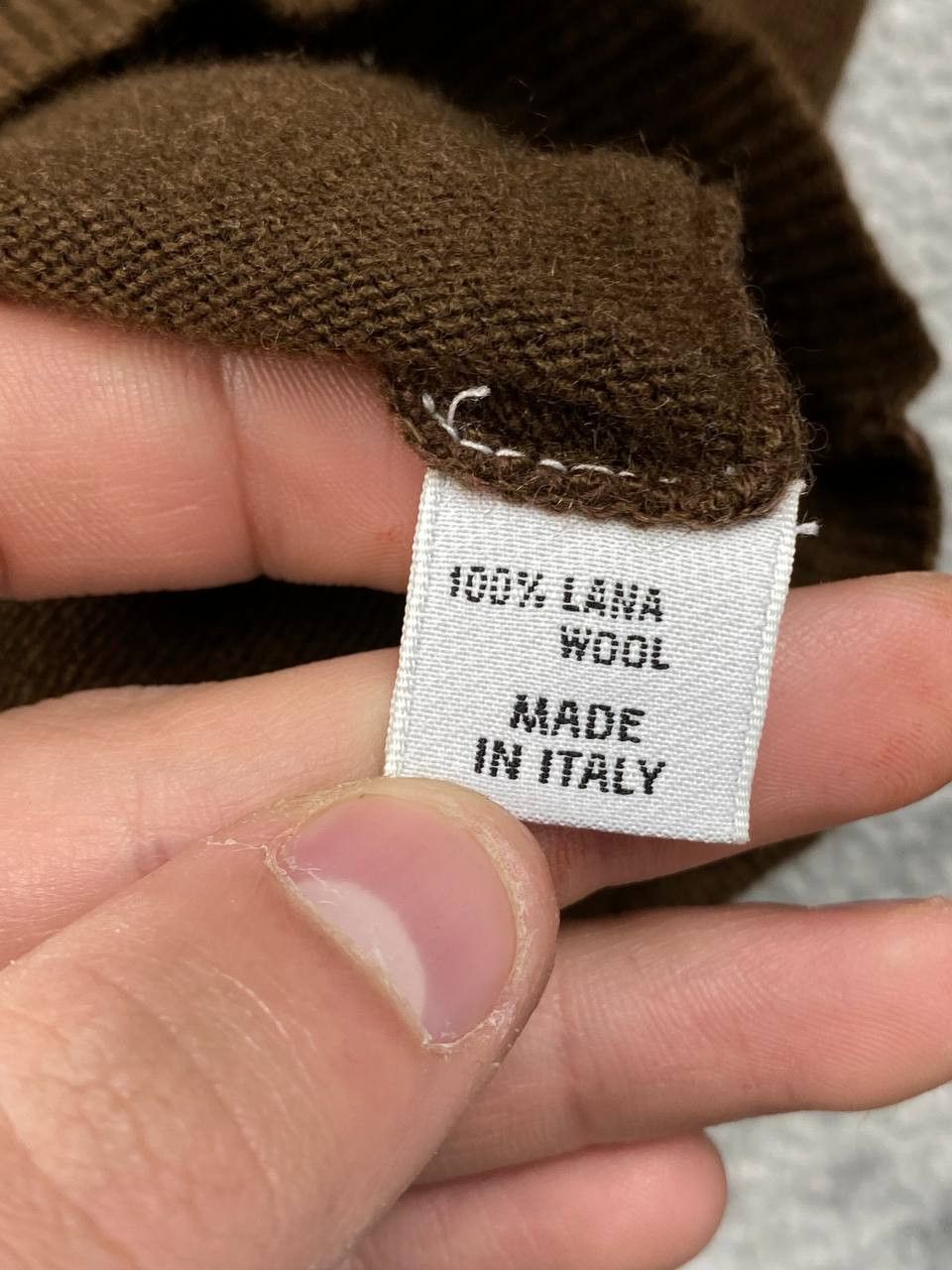 Loro Piana Loro Piana Knit V Neck Wool Lana Sweater Men Size 50 Brown Size US M / EU 48-50 / 2 - 5 Thumbnail
