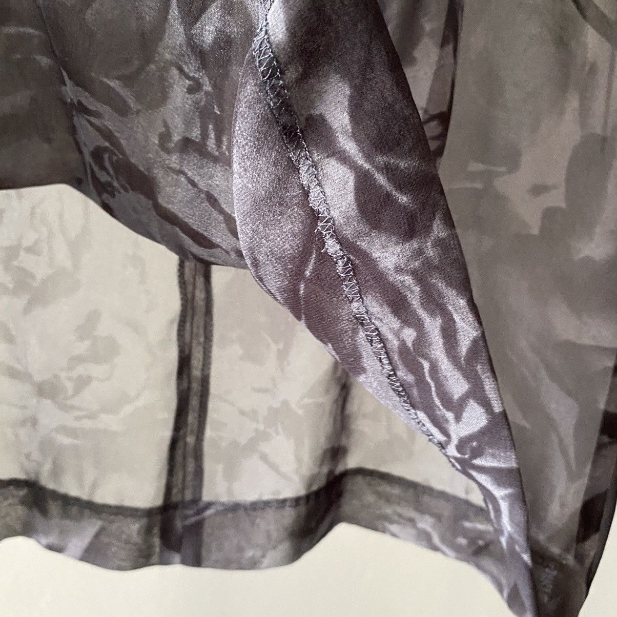Givenchy GIVENCHY Transparent Gray Floral Sleeveless Blouse Size M / US 6-8 / IT 42-44 - 9 Thumbnail